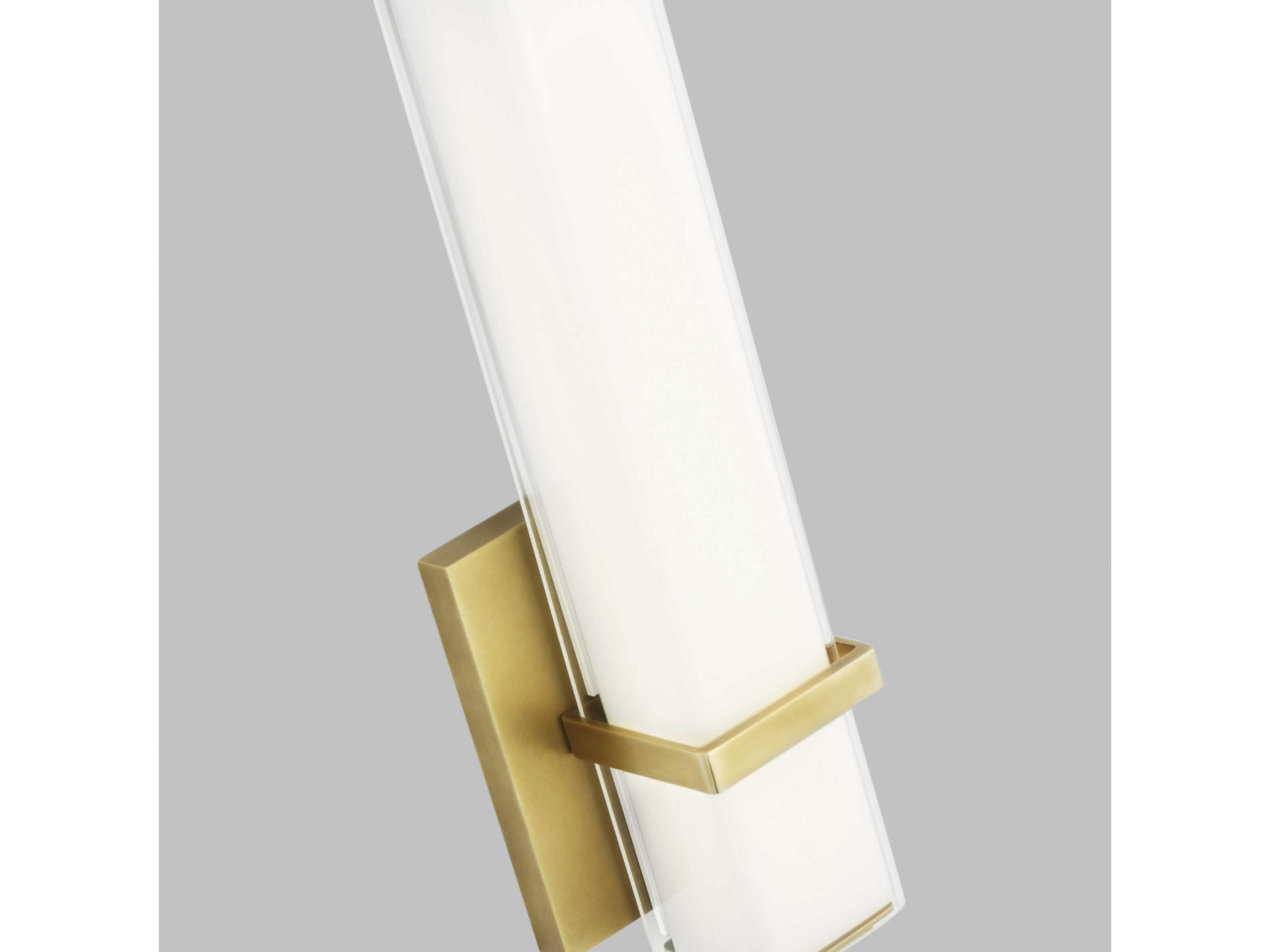 Visual Comfort Modern Milan 1-Light Natural Brass Wall Sconce