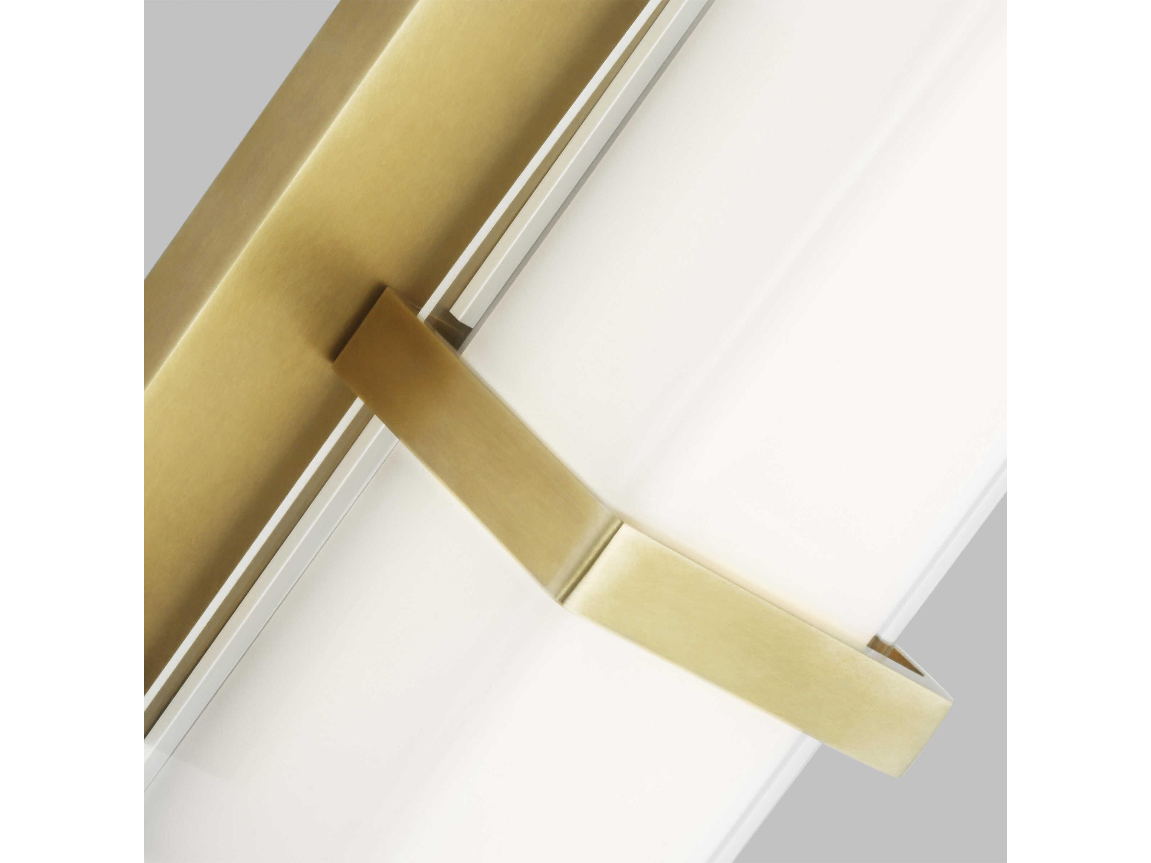 Visual Comfort Modern Milan 1-Light Natural Brass Wall Sconce