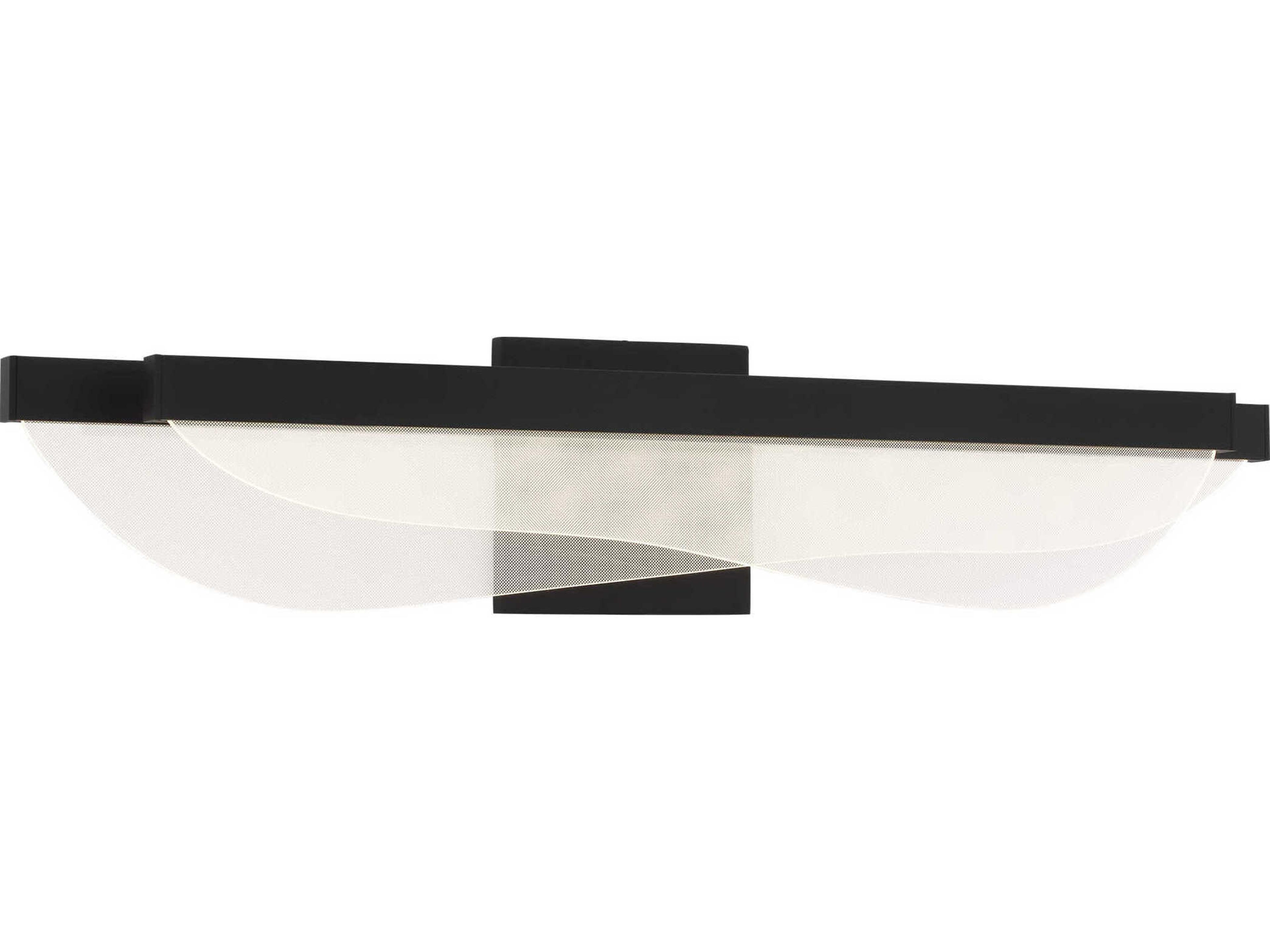 Visual Comfort Modern Nyra 1-Light Nightshade Black Vanity Light