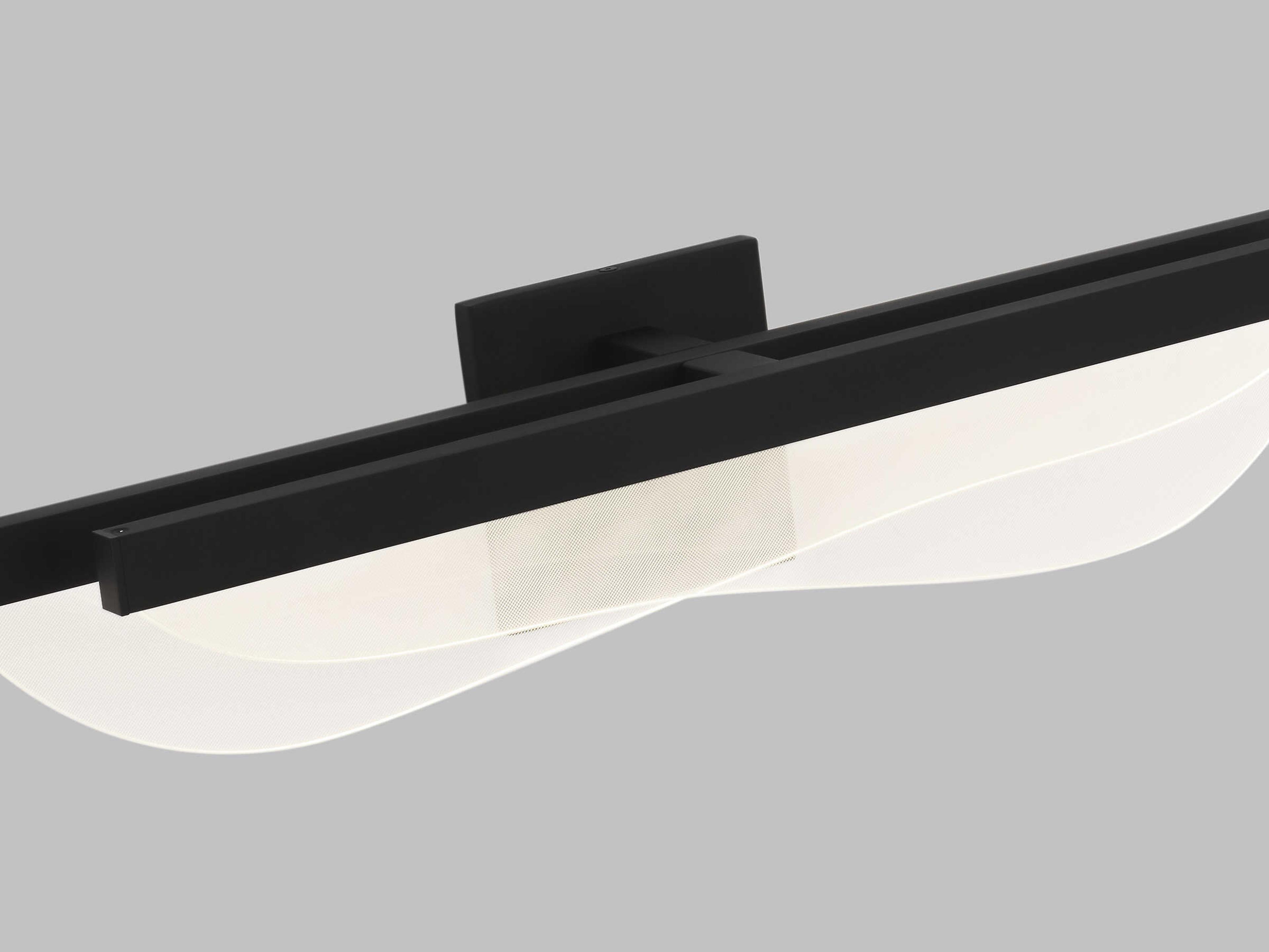 Visual Comfort Modern Nyra 1-Light Nightshade Black Vanity Light