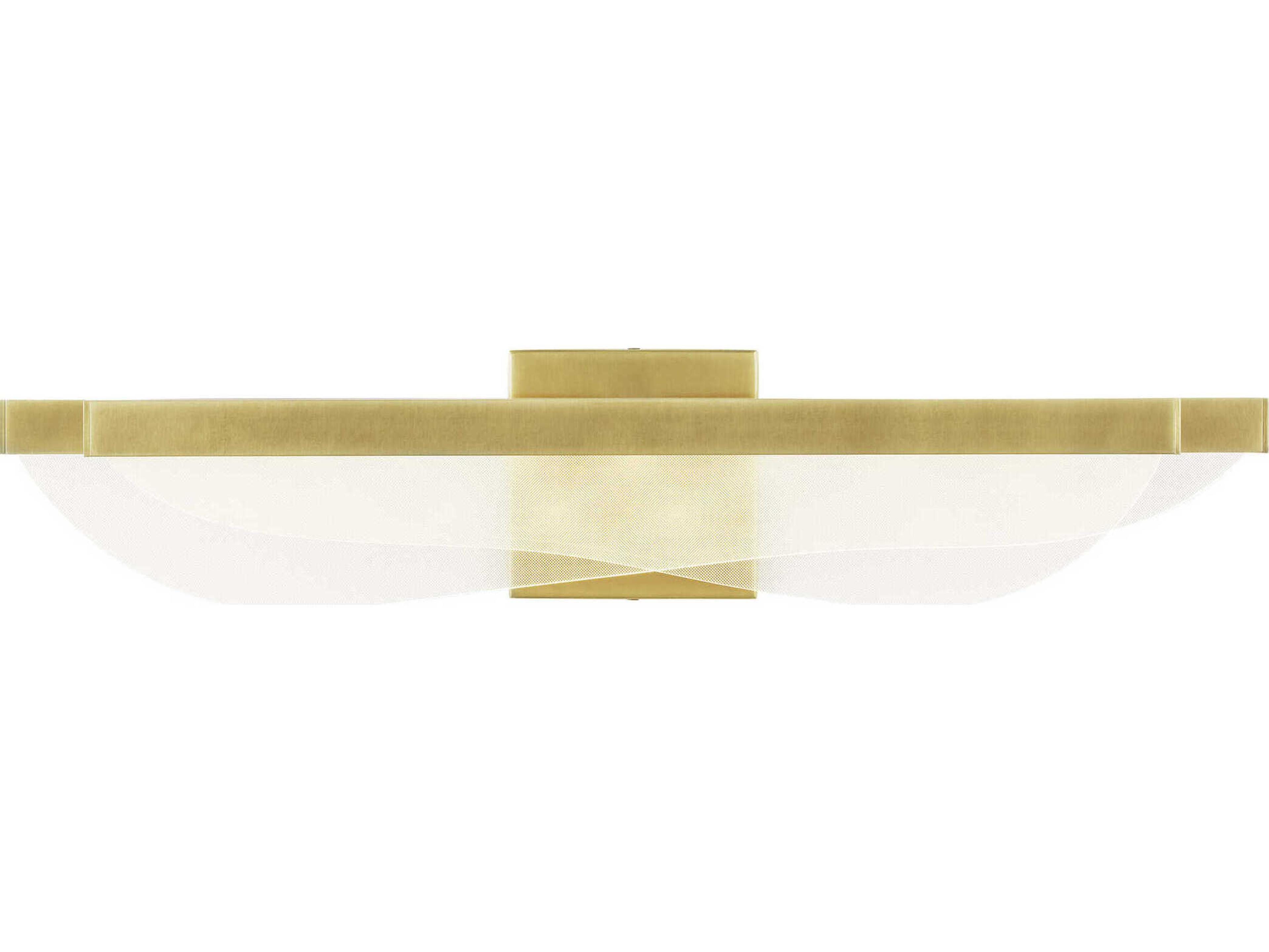 Nyra LED Bath Bar in Plated Brass