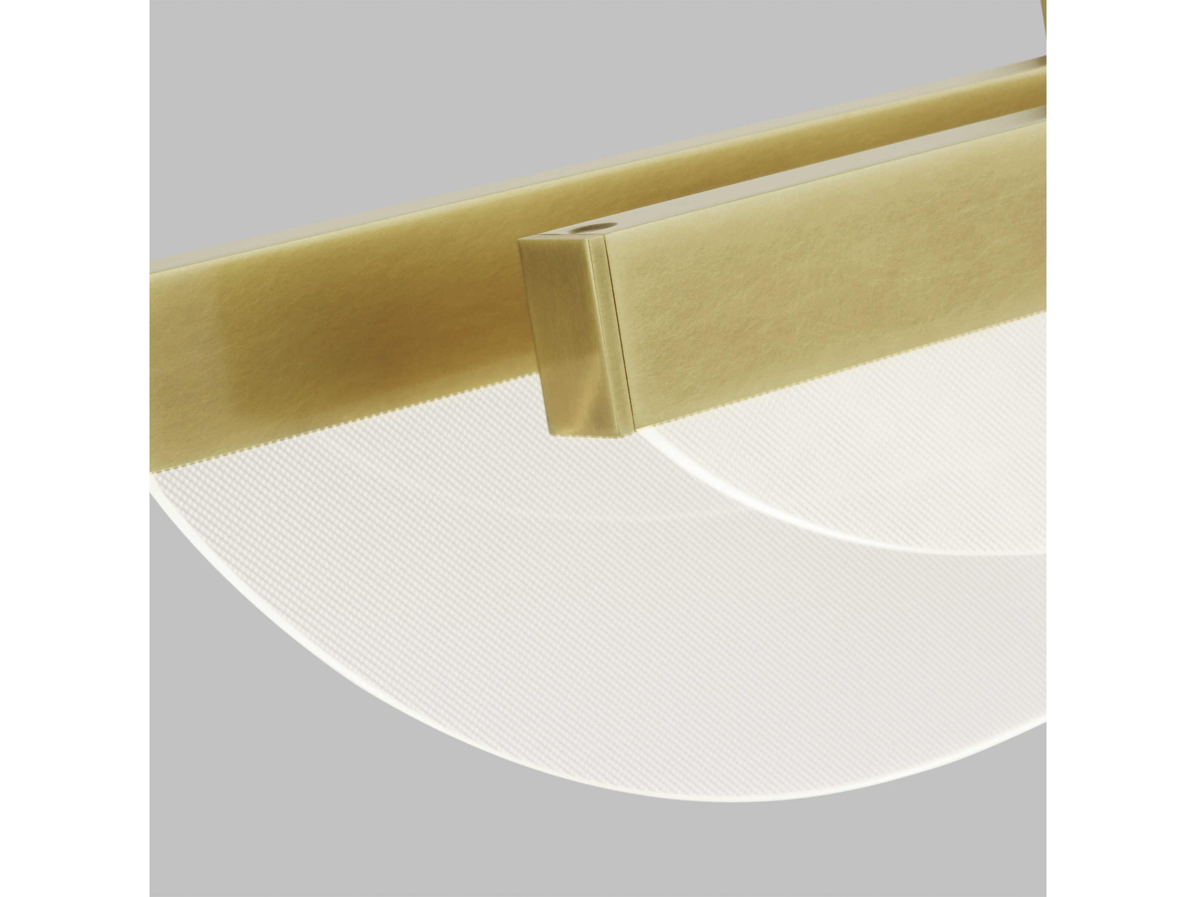 Visual Comfort Modern Nyra 1-Light Plated Brass Vanity Light