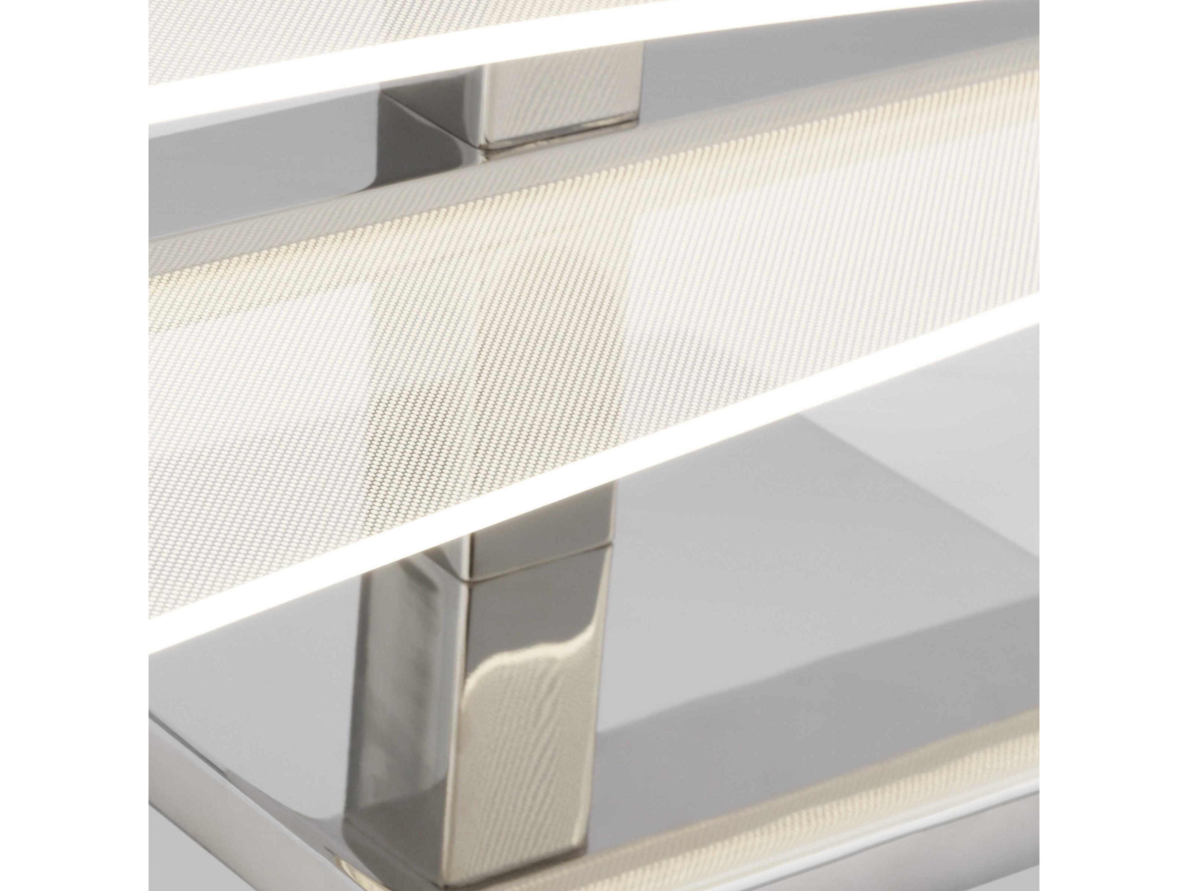 Visual Comfort Modern Nyra 1-Light Polished Nickel Vanity Light