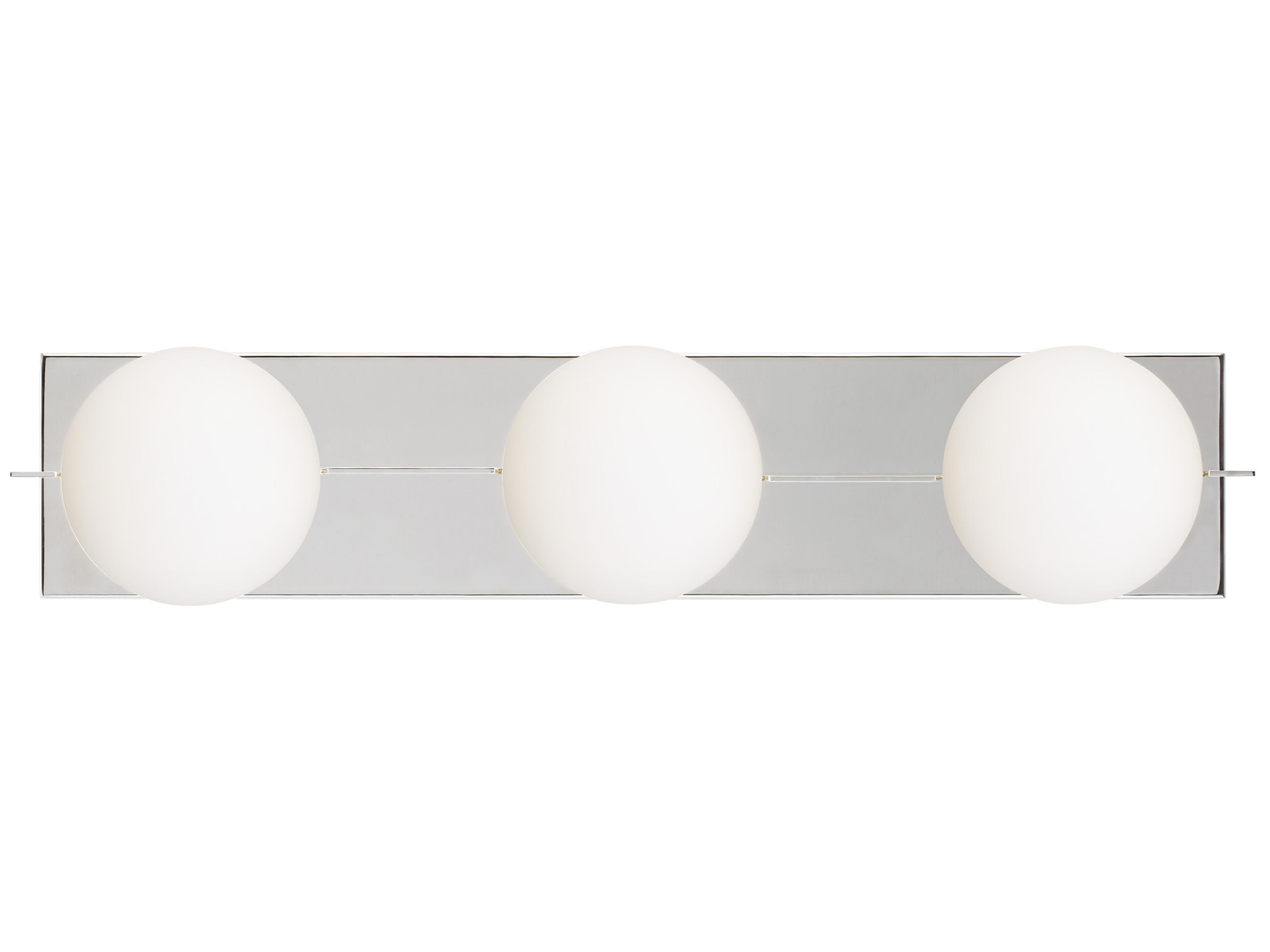 Orbel 3-Light Bath Light Polished Nickel