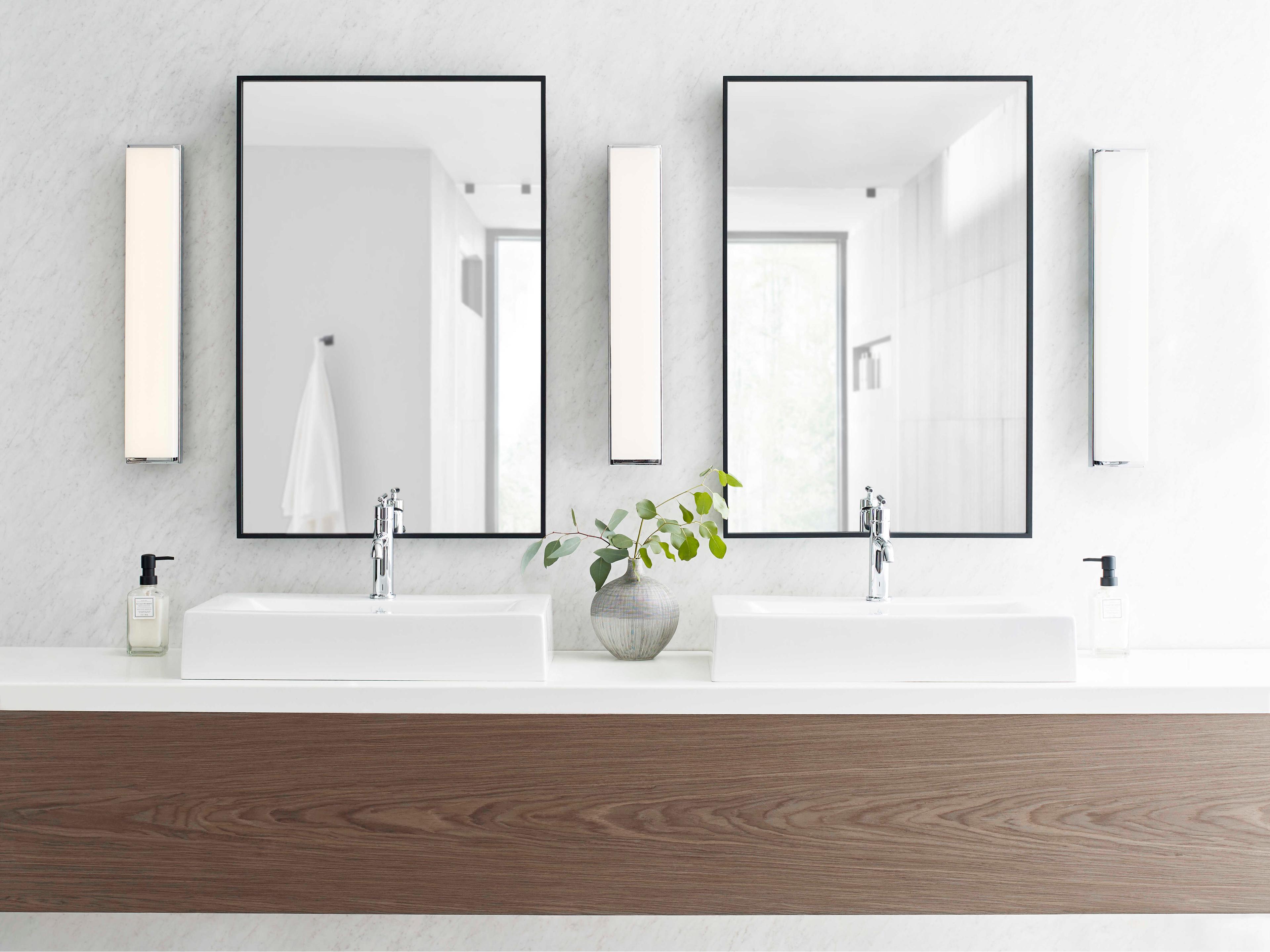 Visual Comfort Modern Sage 1-Light Chrome Vanity Light