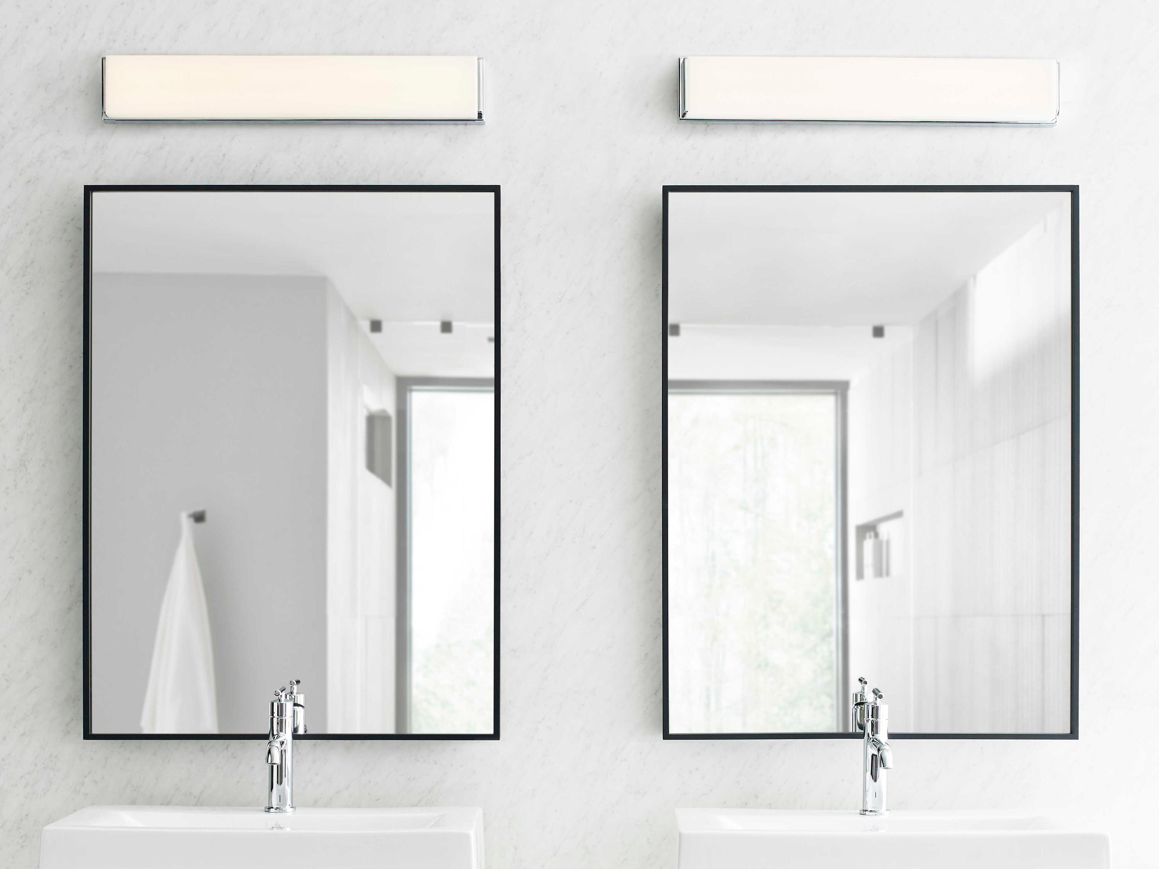 Visual Comfort Modern Sage 1-Light Chrome Vanity Light