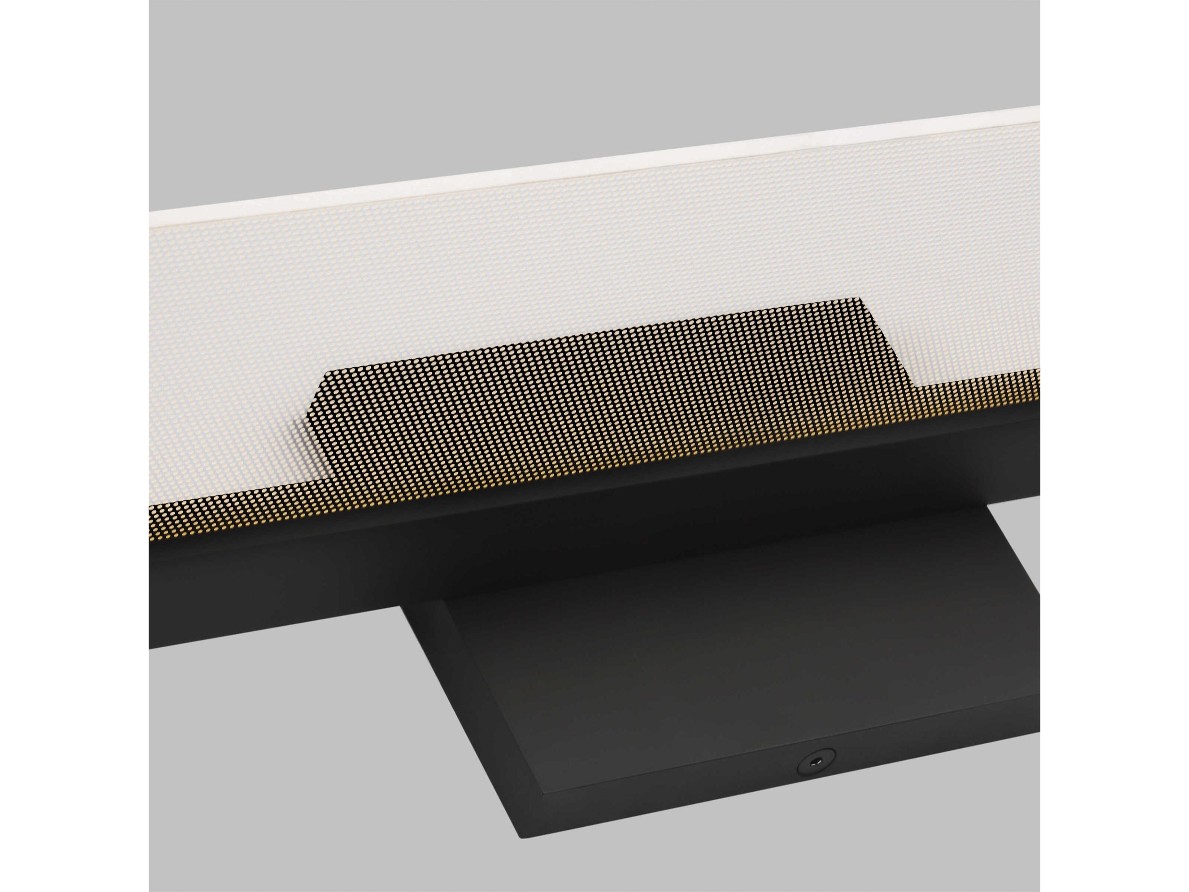 Visual Comfort Modern Span 1-Light Nightshade Black Vanity Light