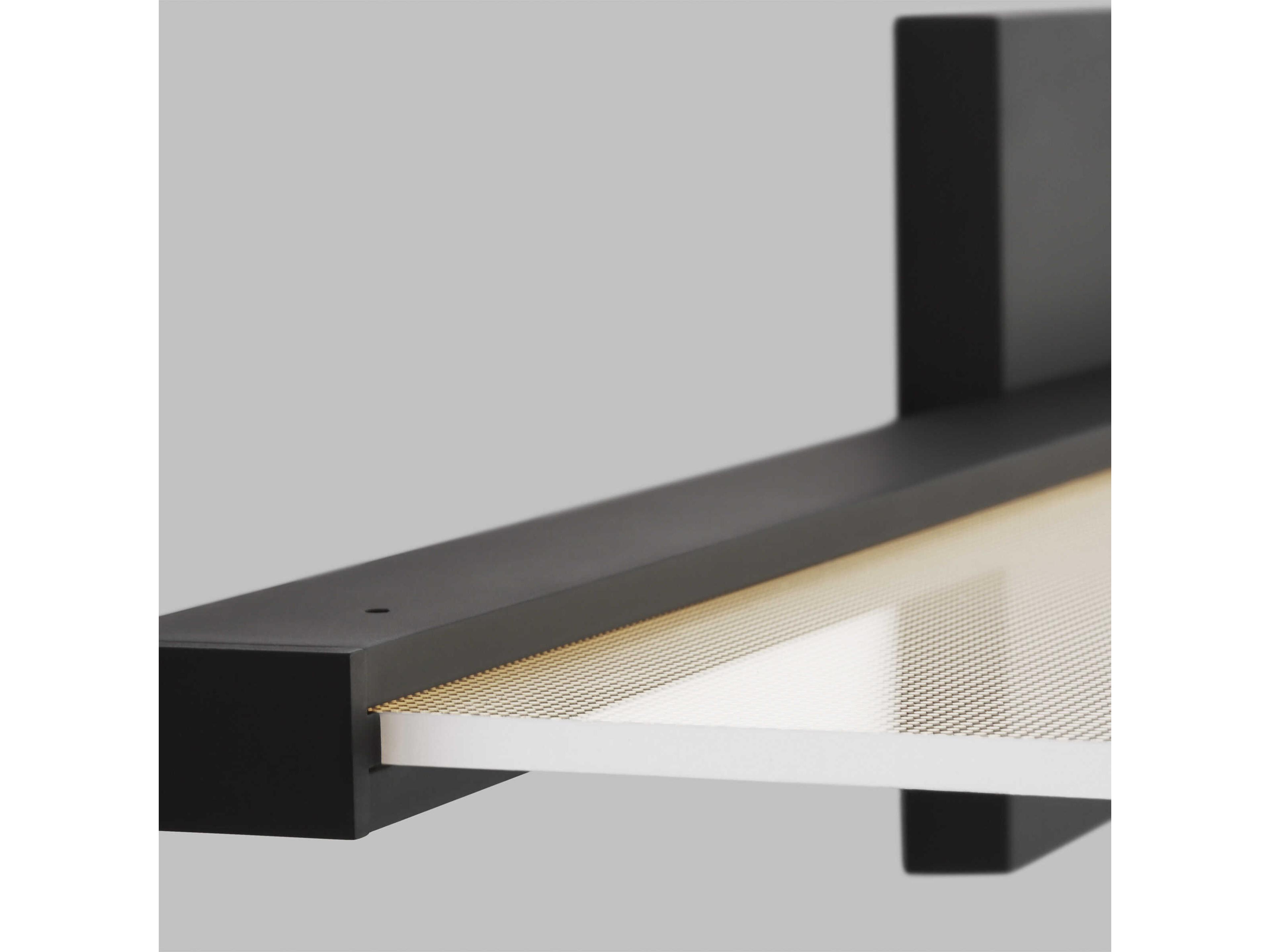 Visual Comfort Modern Span 1-Light Nightshade Black Vanity Light