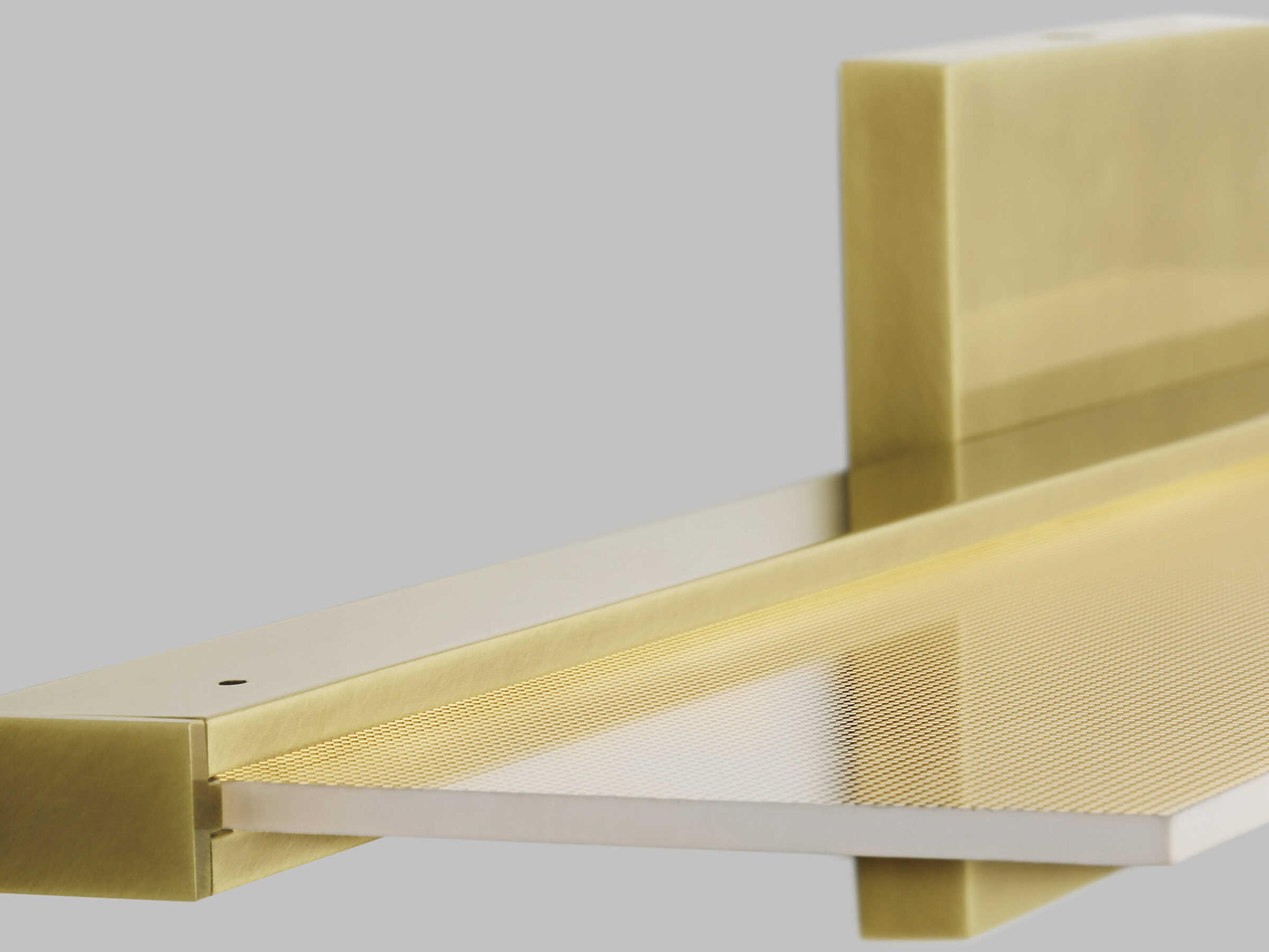 Visual Comfort Modern Span 1-Light Plated Brass Vanity Light