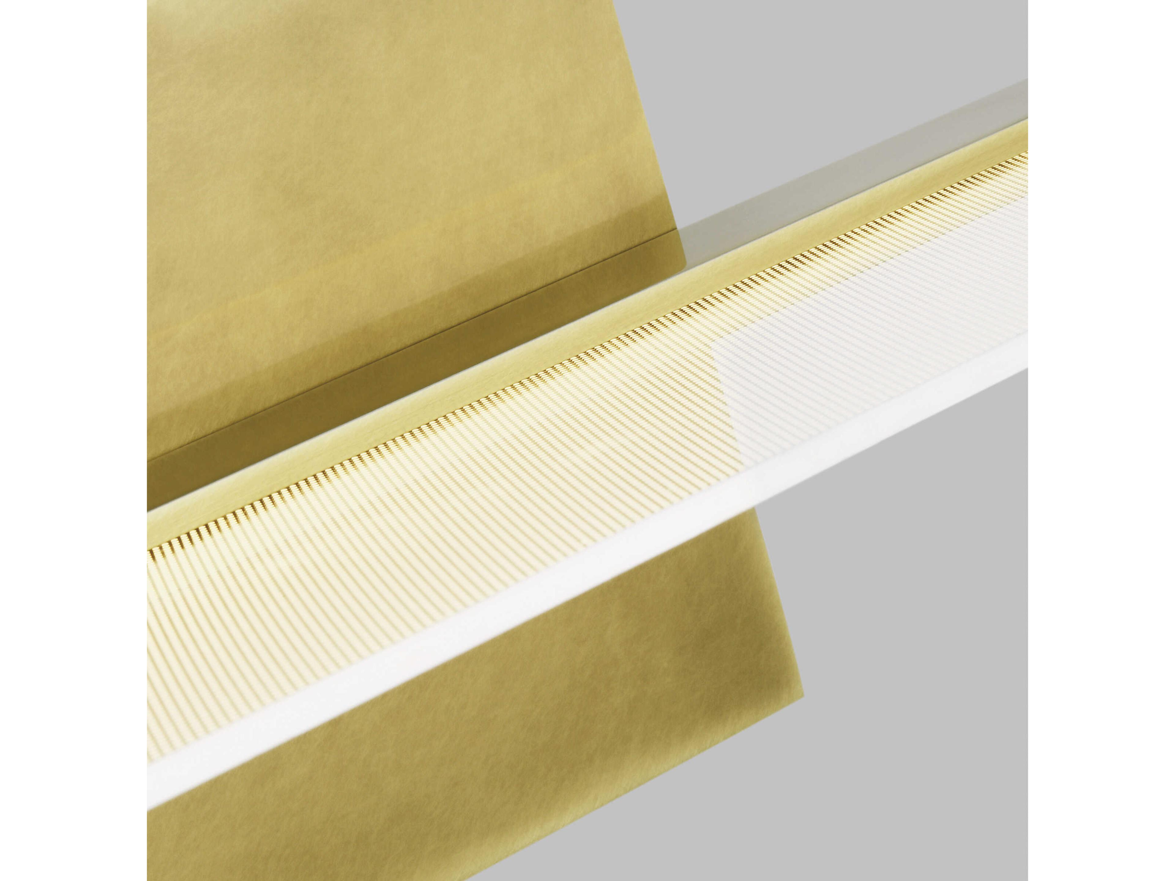 Visual Comfort Modern Span 1-Light Plated Brass Vanity Light