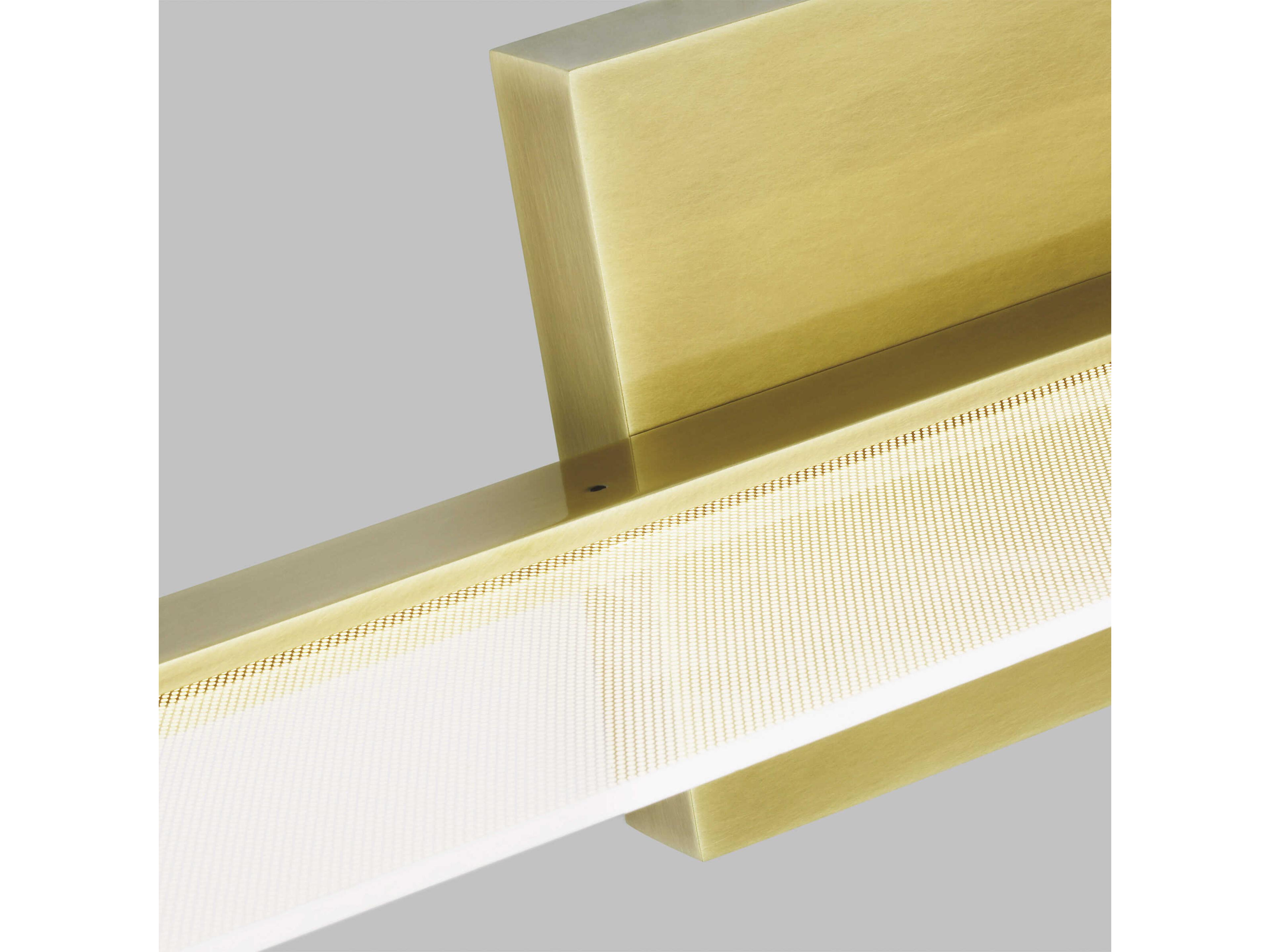 Visual Comfort Modern Span 1-Light Plated Brass Vanity Light