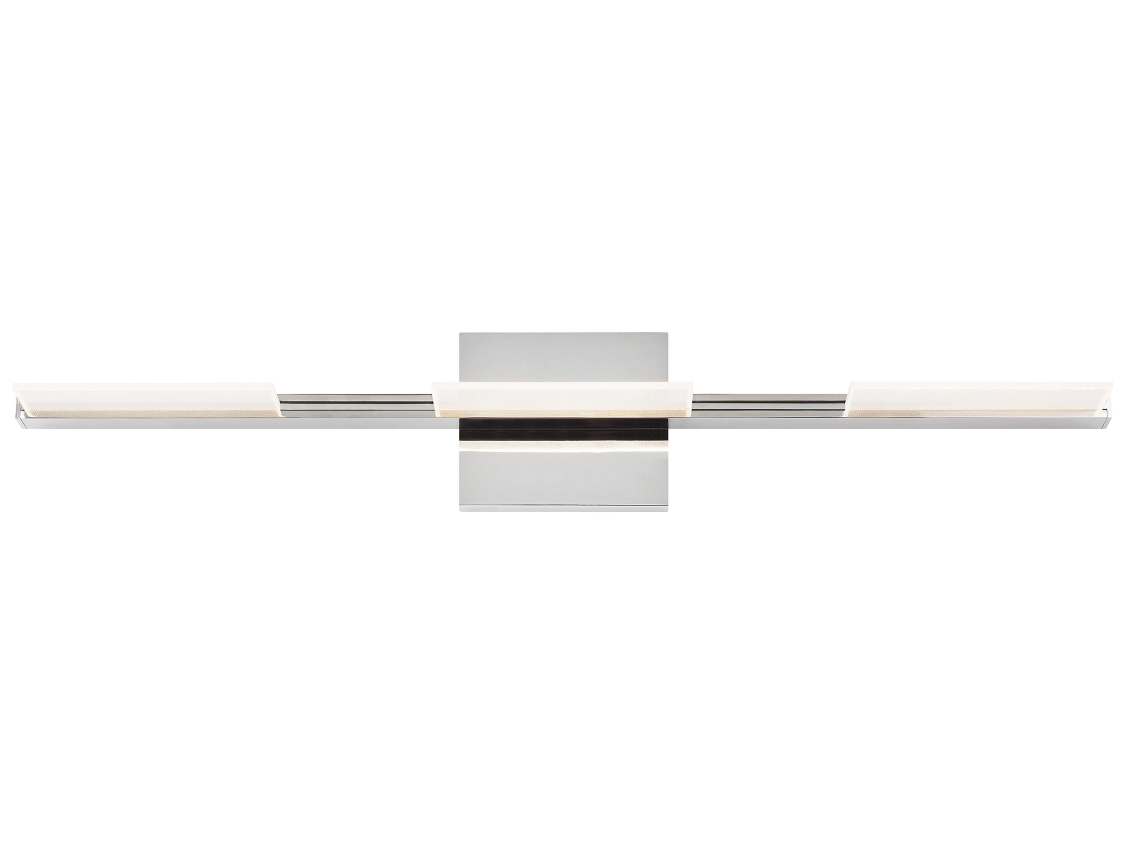 Visual Comfort Modern Tris 3-Light Chrome Vanity Light