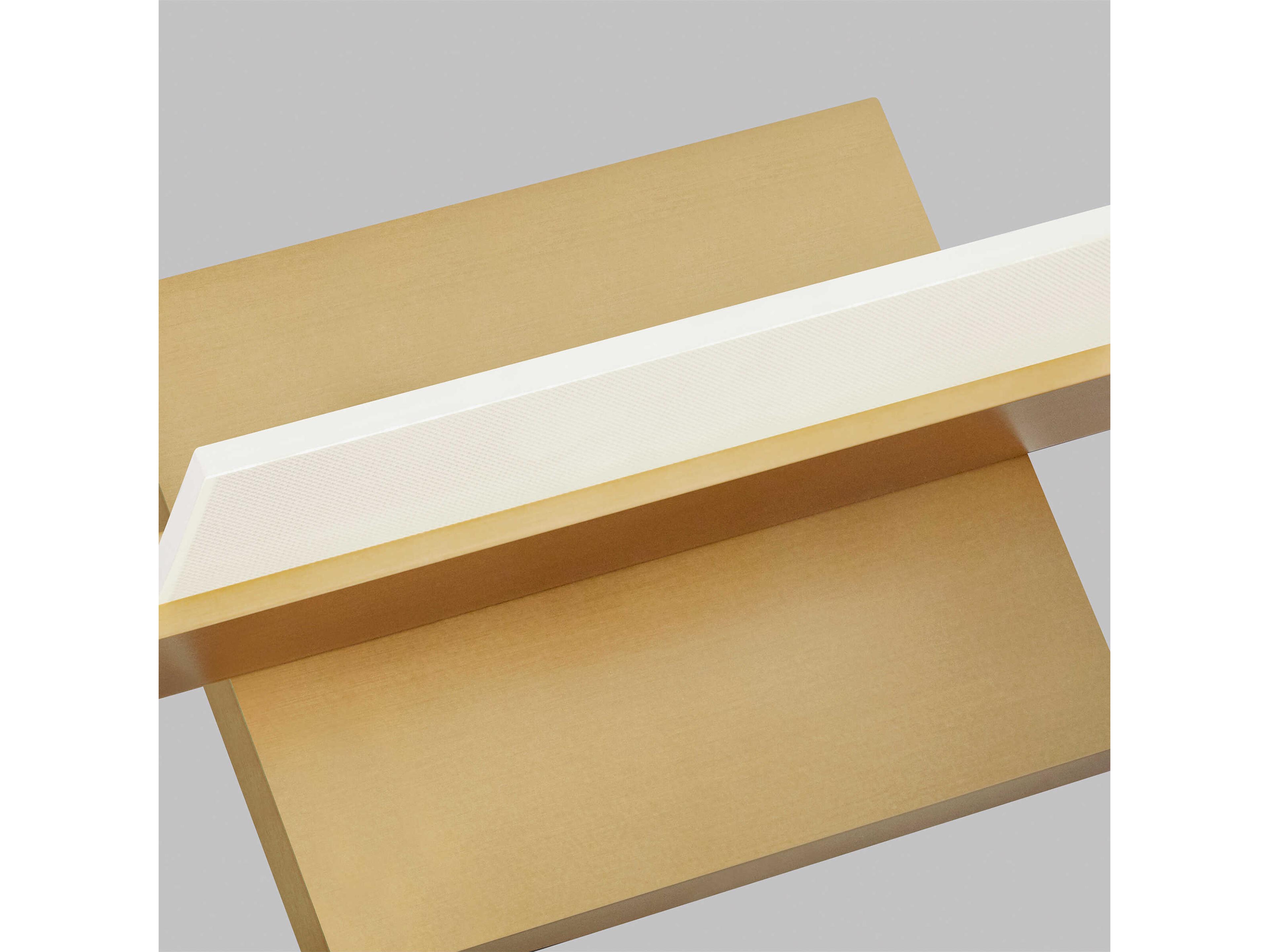 Visual Comfort Modern Tris 3-Light Aged Brass Vanity Light