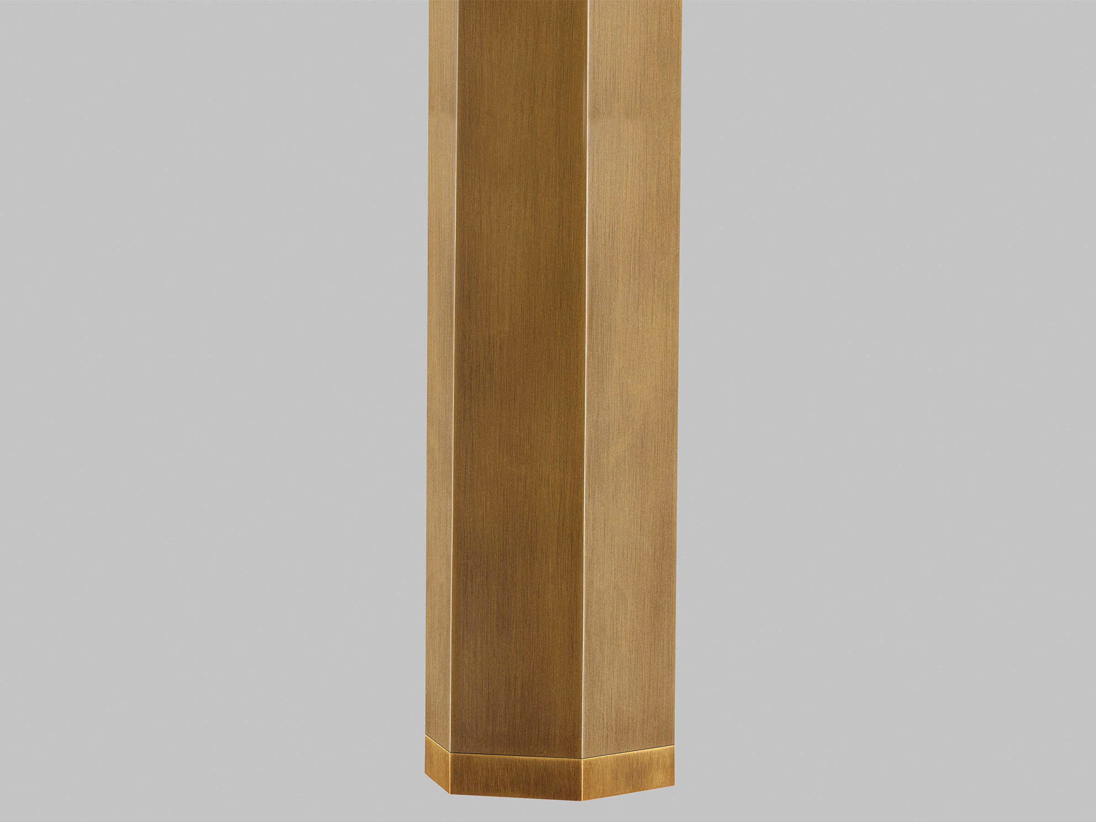 Visual Comfort Modern Blok 1-Light Aged Brass Cylinder Mini Pendant