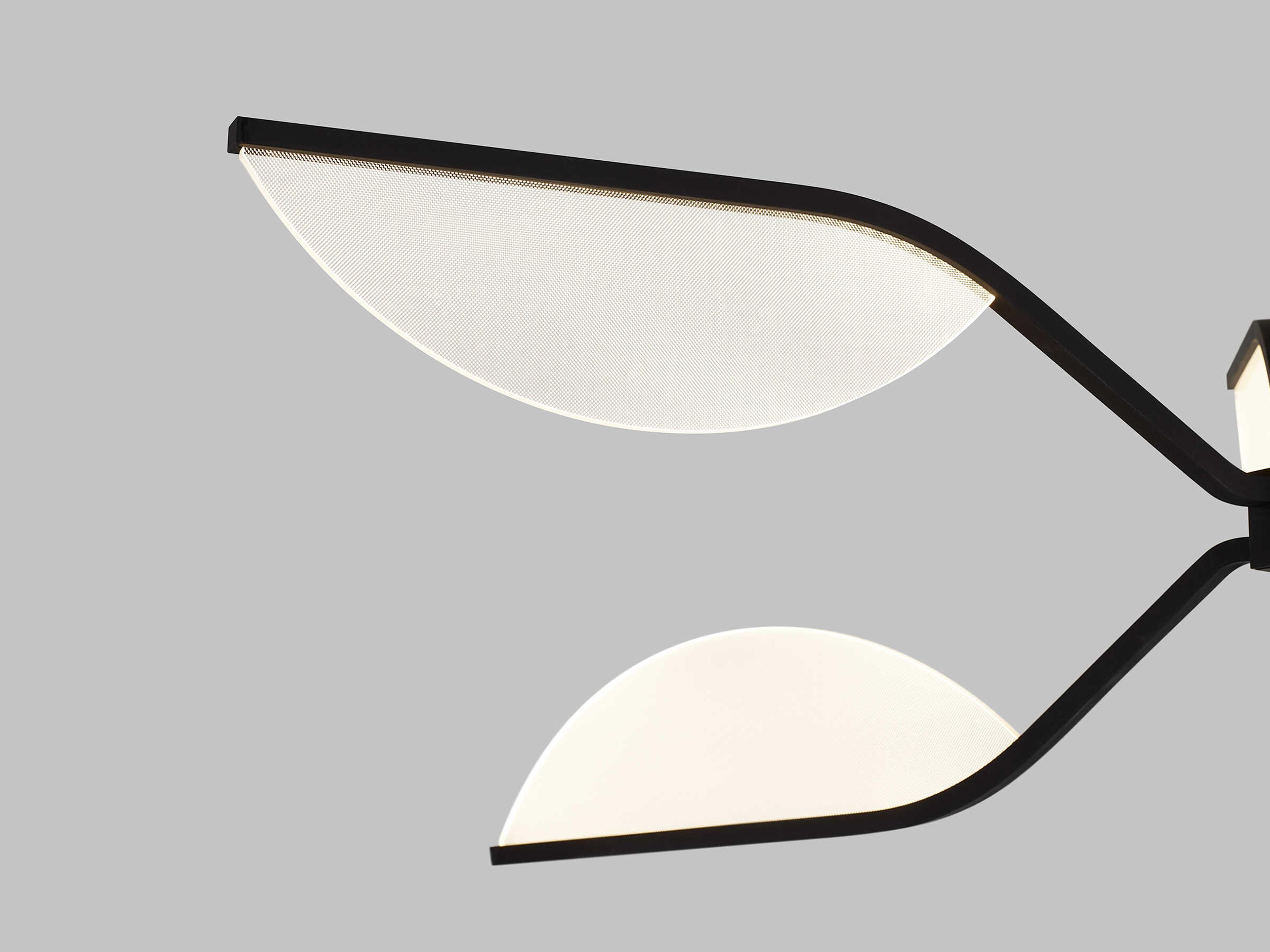 Visual Comfort Modern Belterra 1-Light Matte Black Chandelier