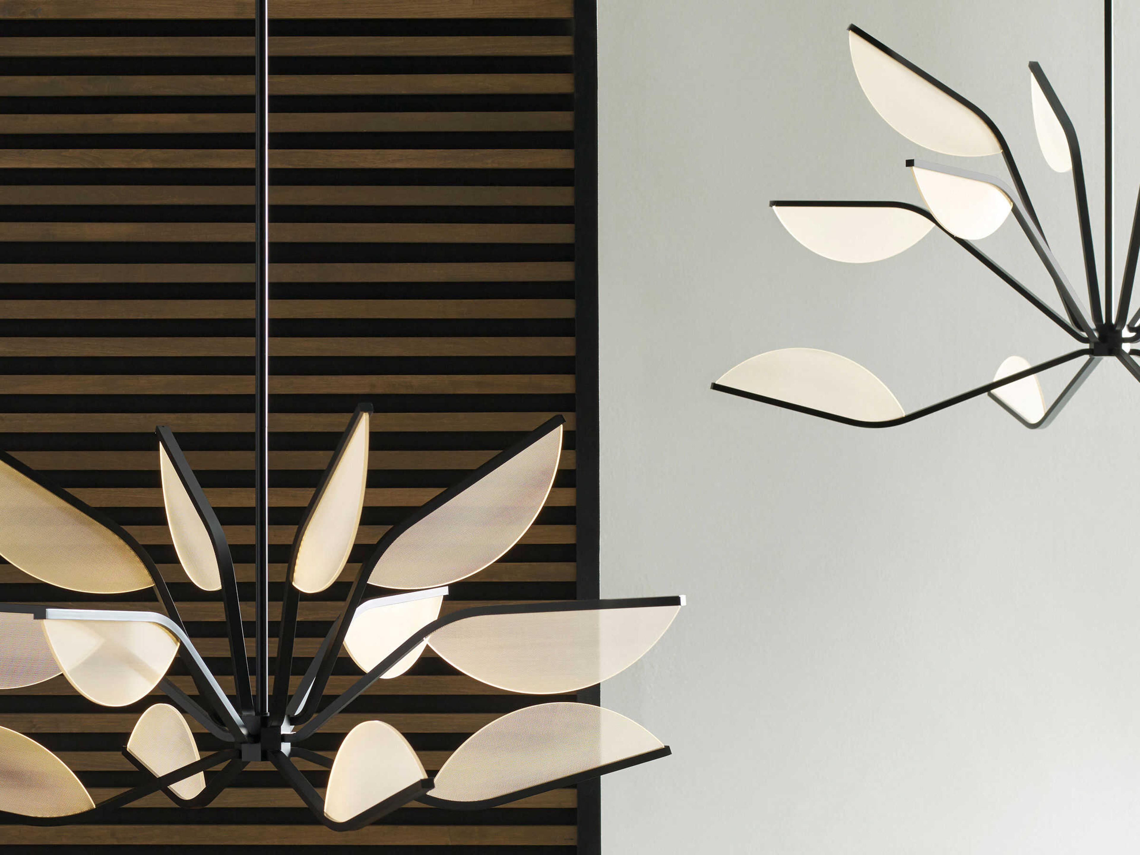 Visual Comfort Modern Belterra 1-Light Matte Black Chandelier