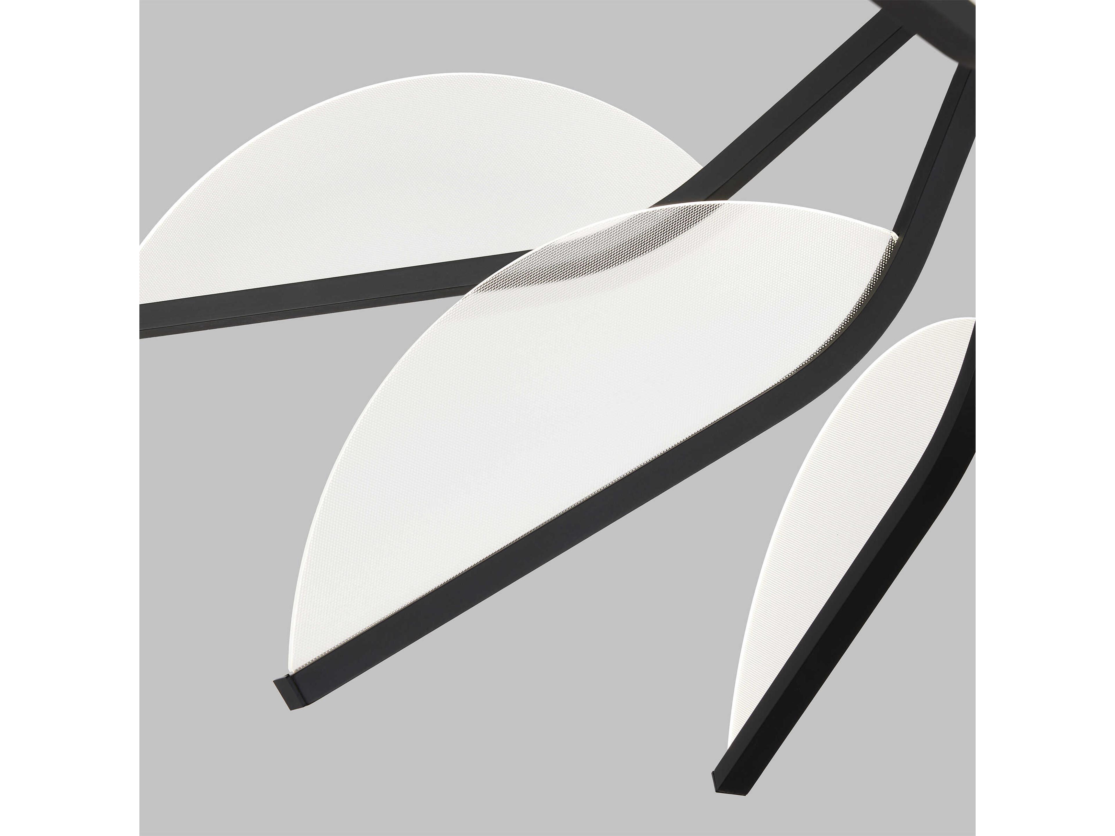 Visual Comfort Modern Belterra 1-Light Matte Black Chandelier