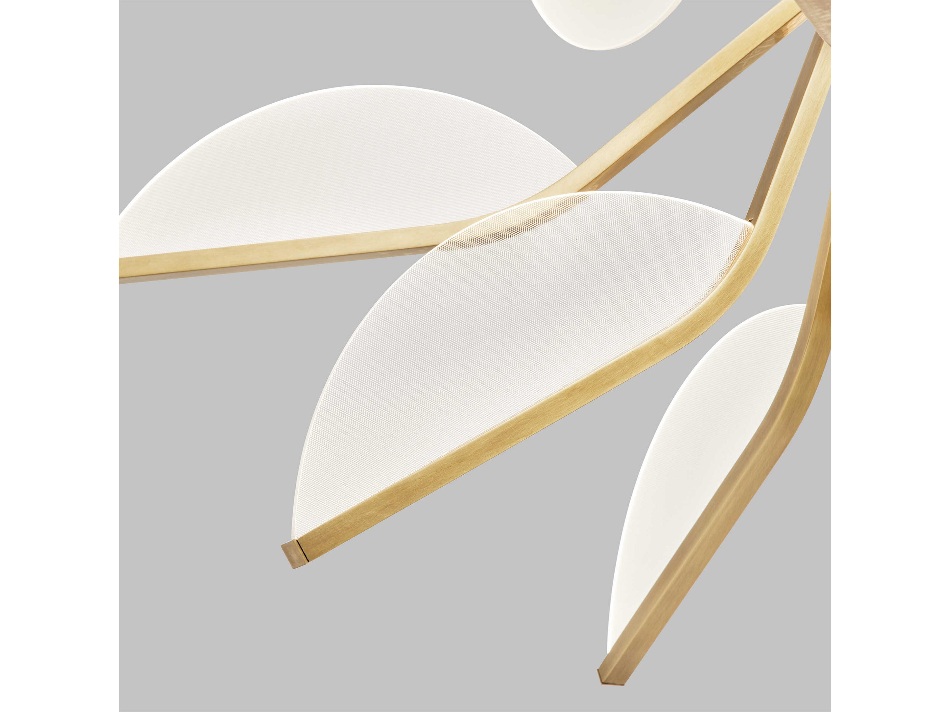 Visual Comfort Modern Belterra 1-Light Natural Brass Chandelier