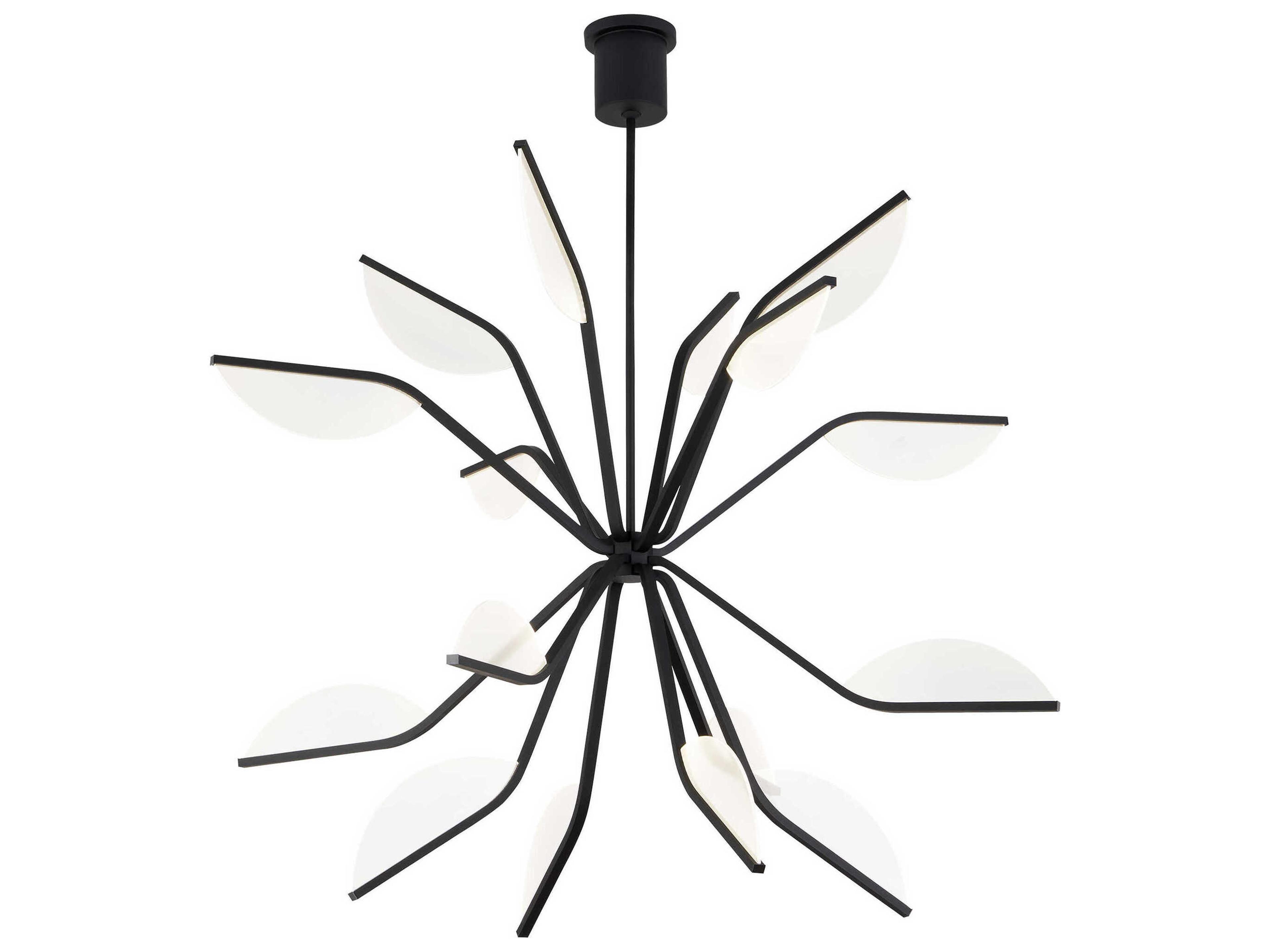 Visual Comfort Modern Belterra 16-Light Matte Black Chandelier