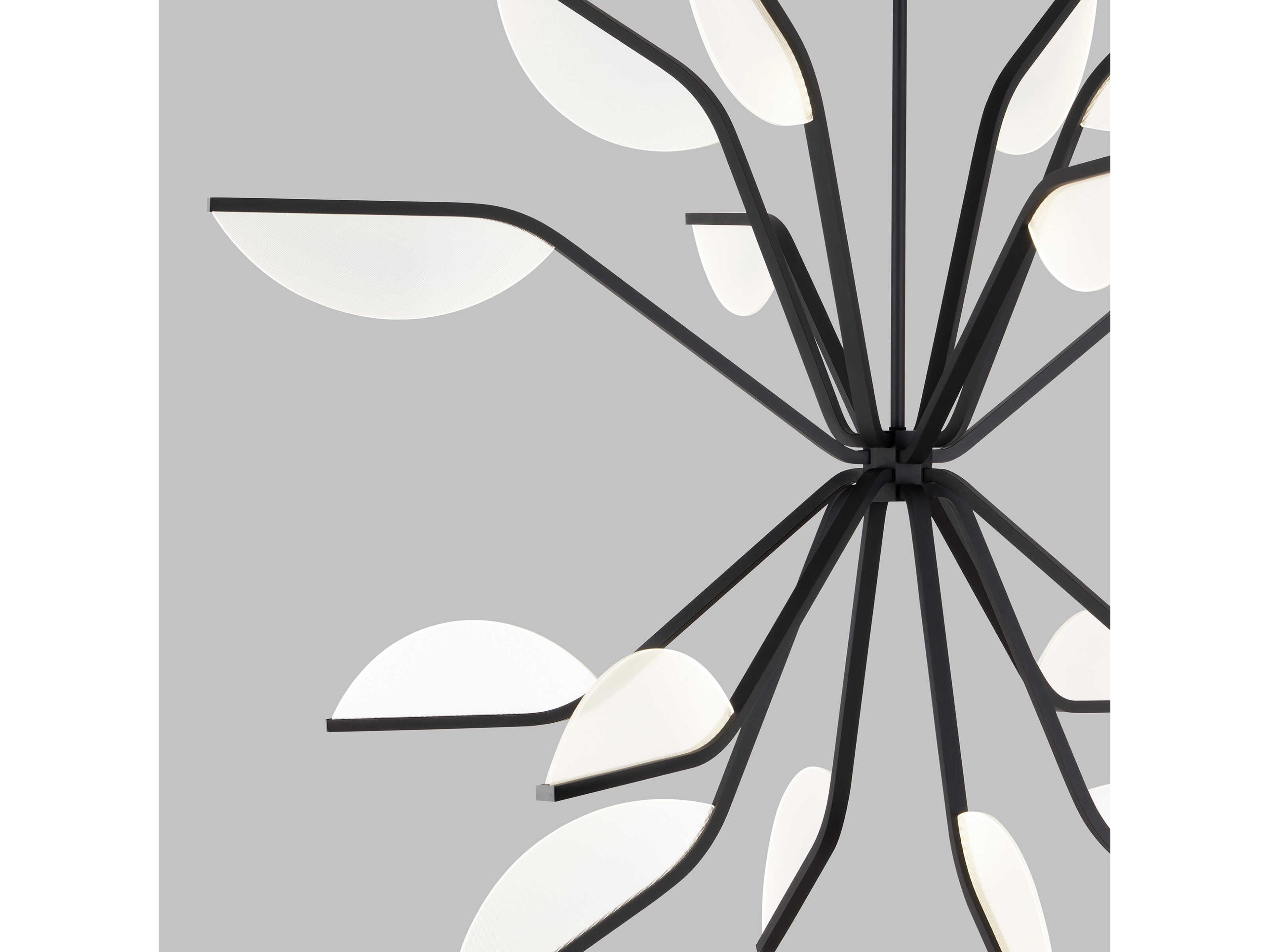 Visual Comfort Modern Belterra 16-Light Matte Black Chandelier