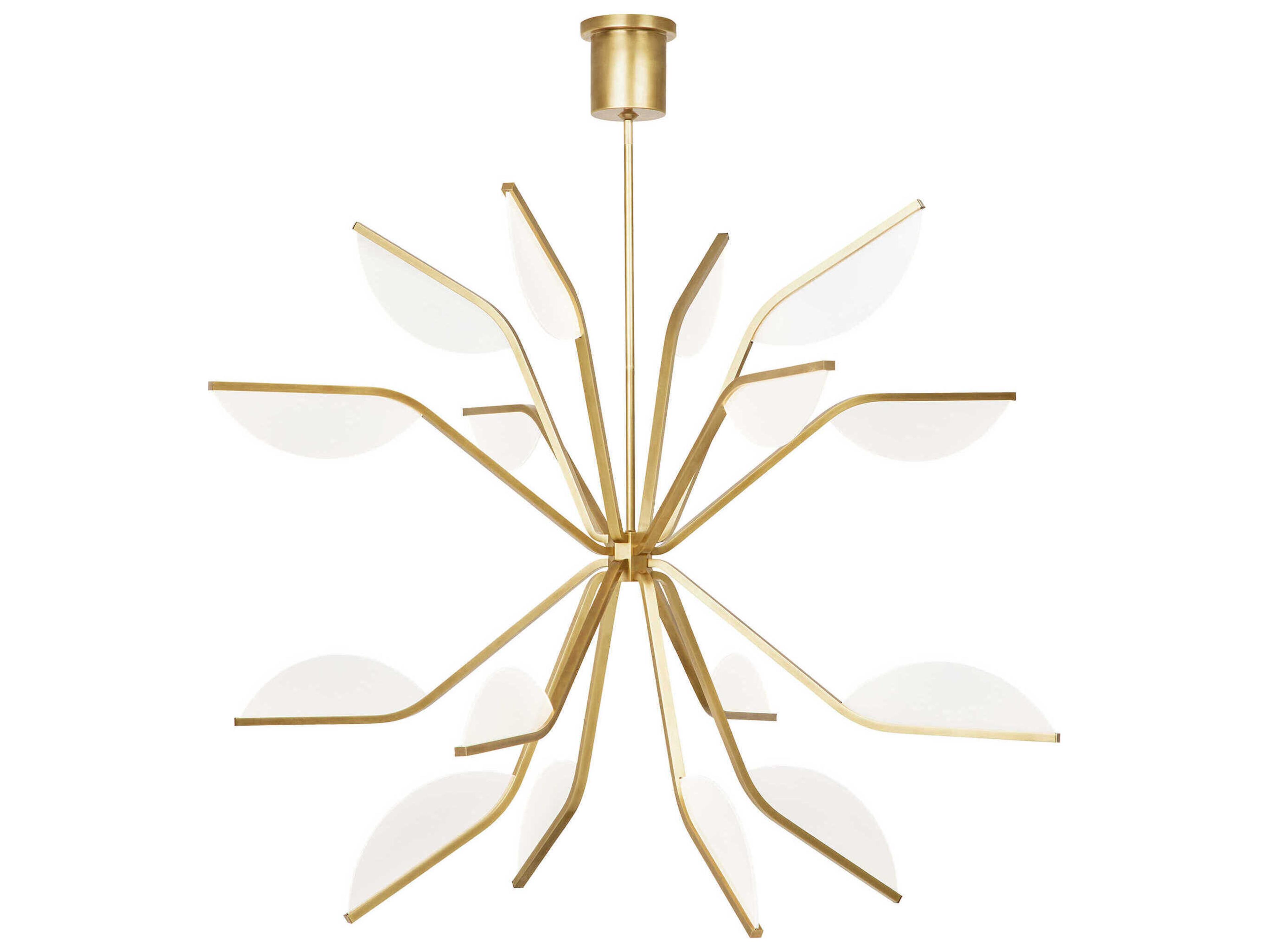 Belterra 43 Inch Chandelier in Natural Brass