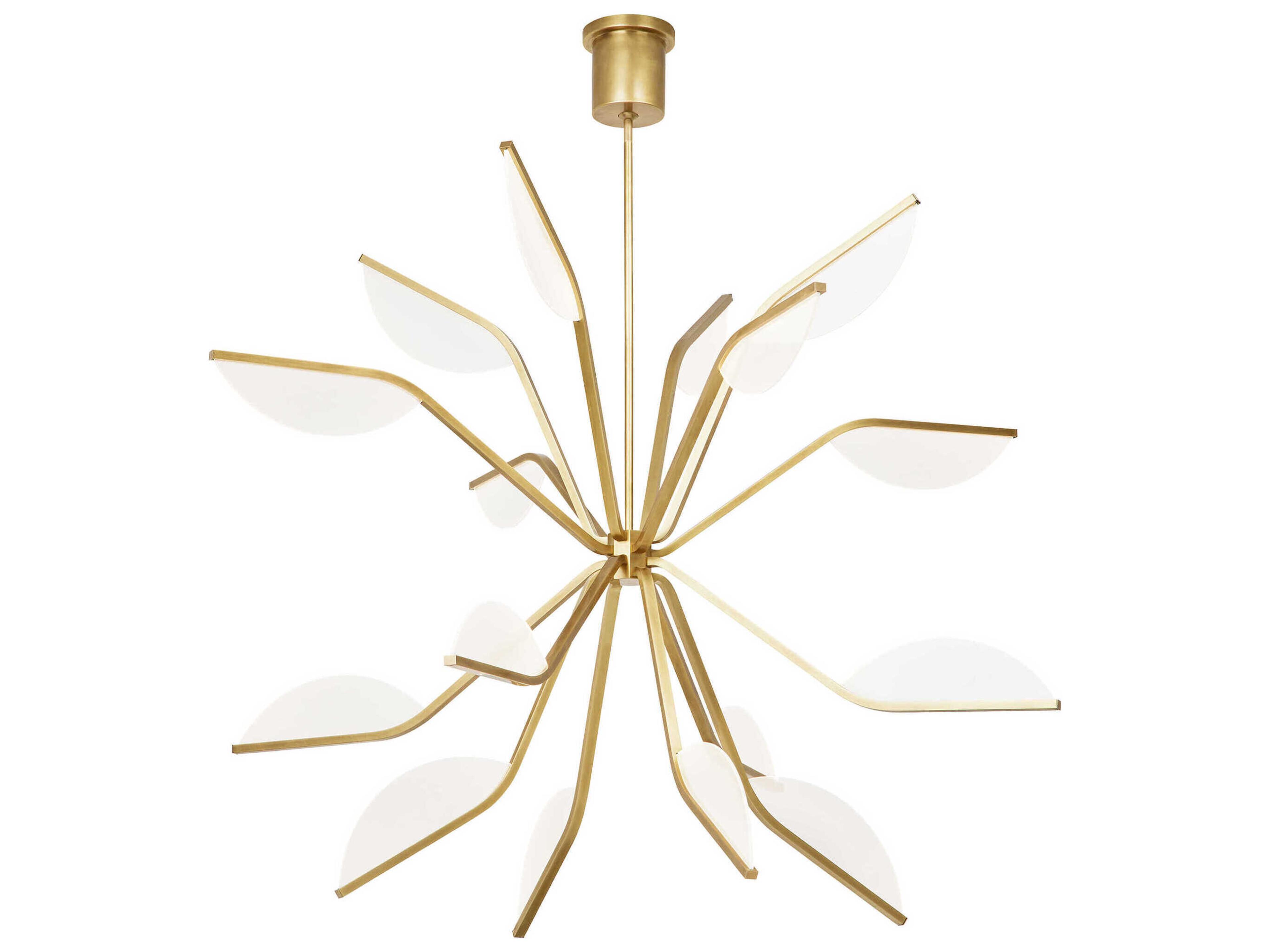 Visual Comfort Modern Belterra 16-Light Natural Brass Chandelier