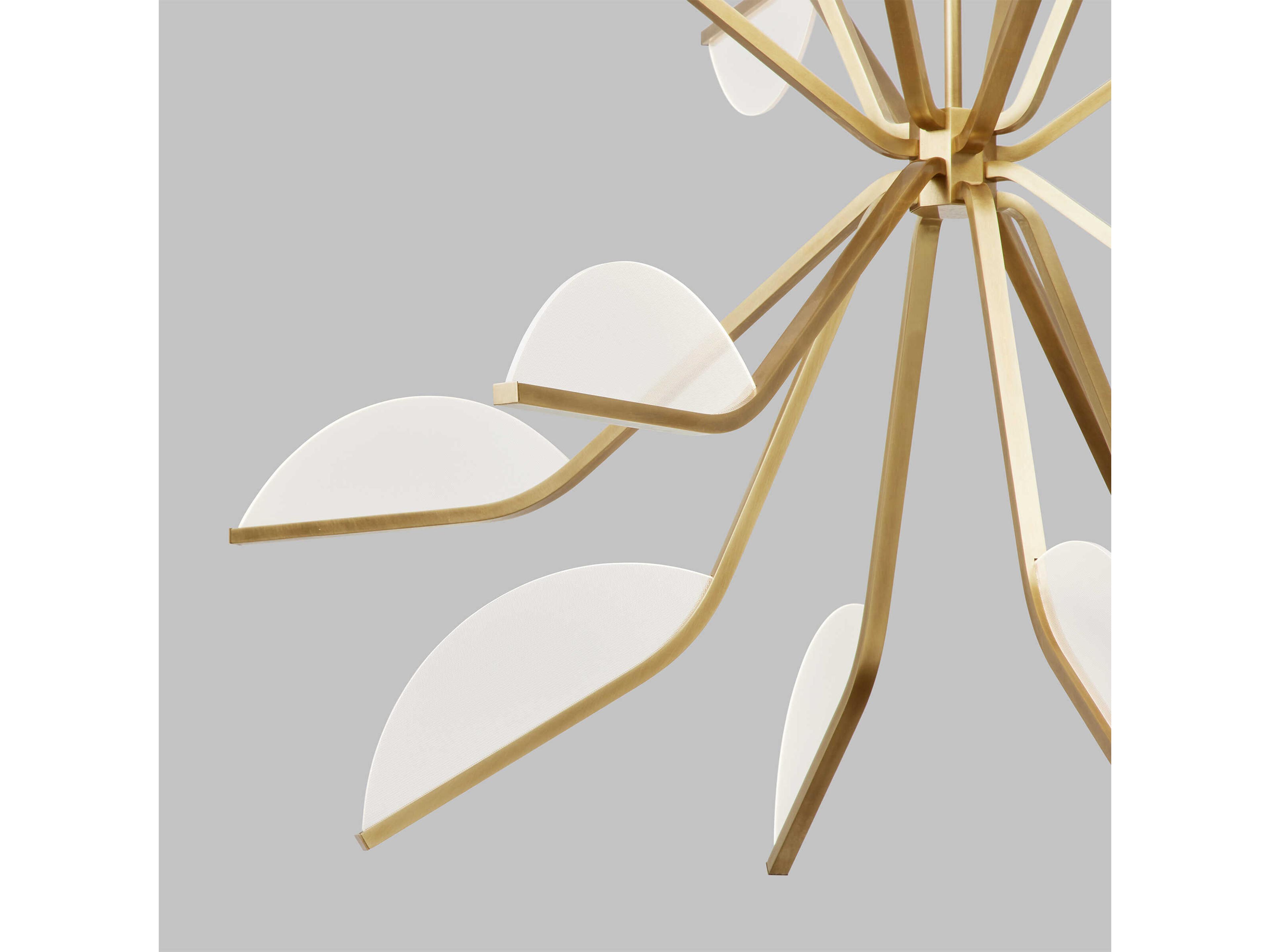 Visual Comfort Modern Belterra 16-Light Natural Brass Chandelier