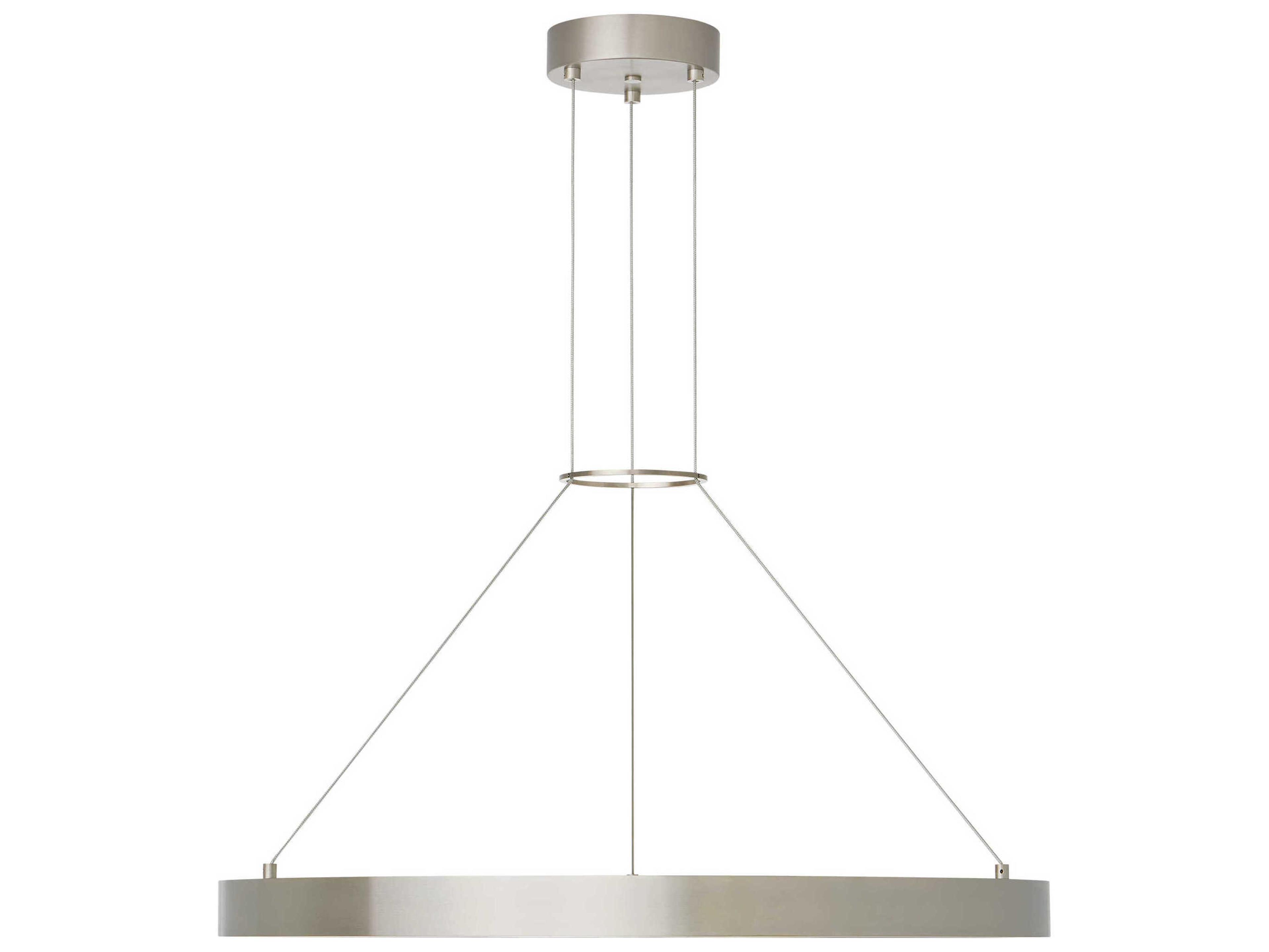 Bodiam 1-Light Satin Nickel Round Pendant