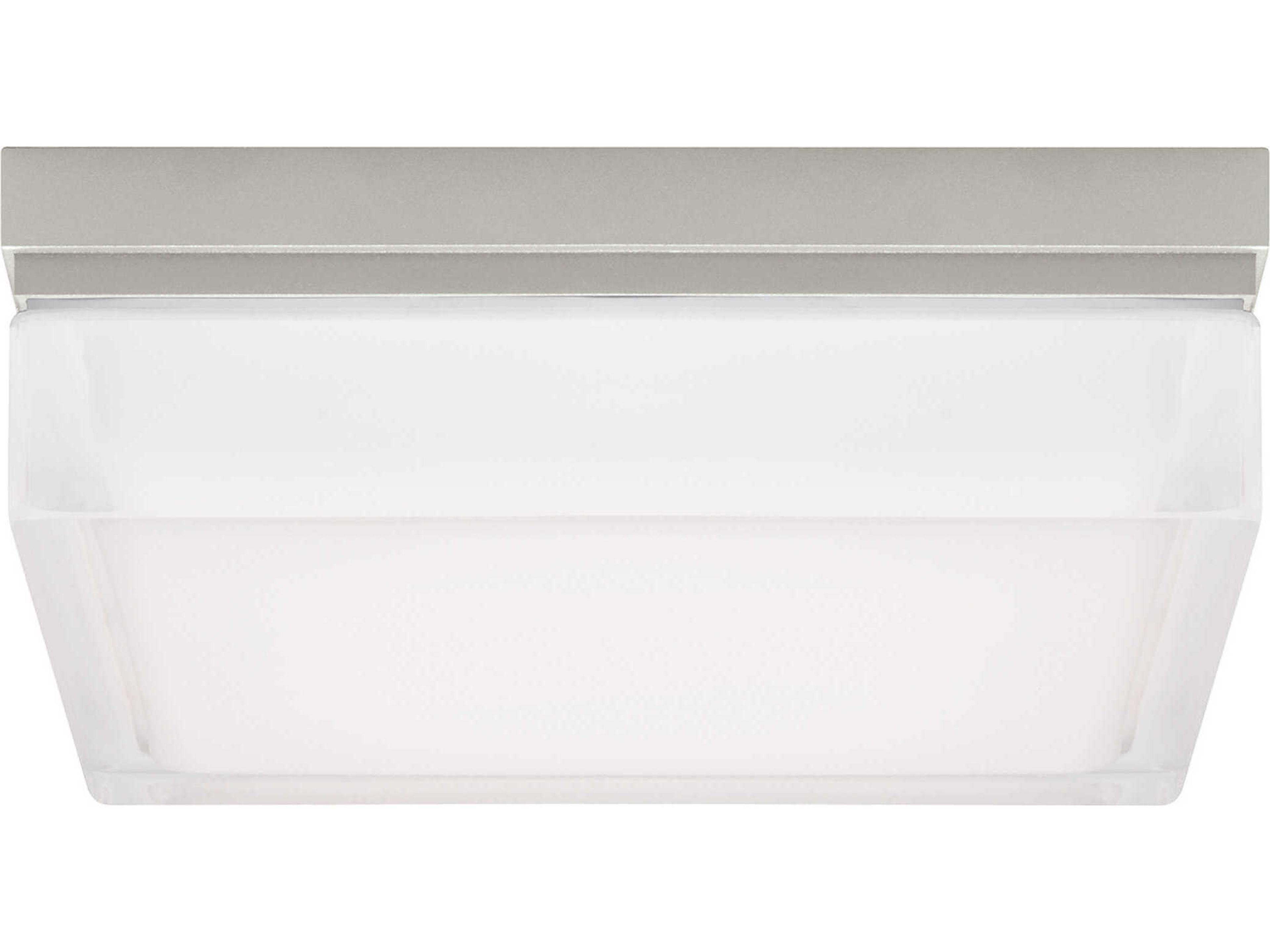 Boxie 1-Light Satin Nickel Flush Mount