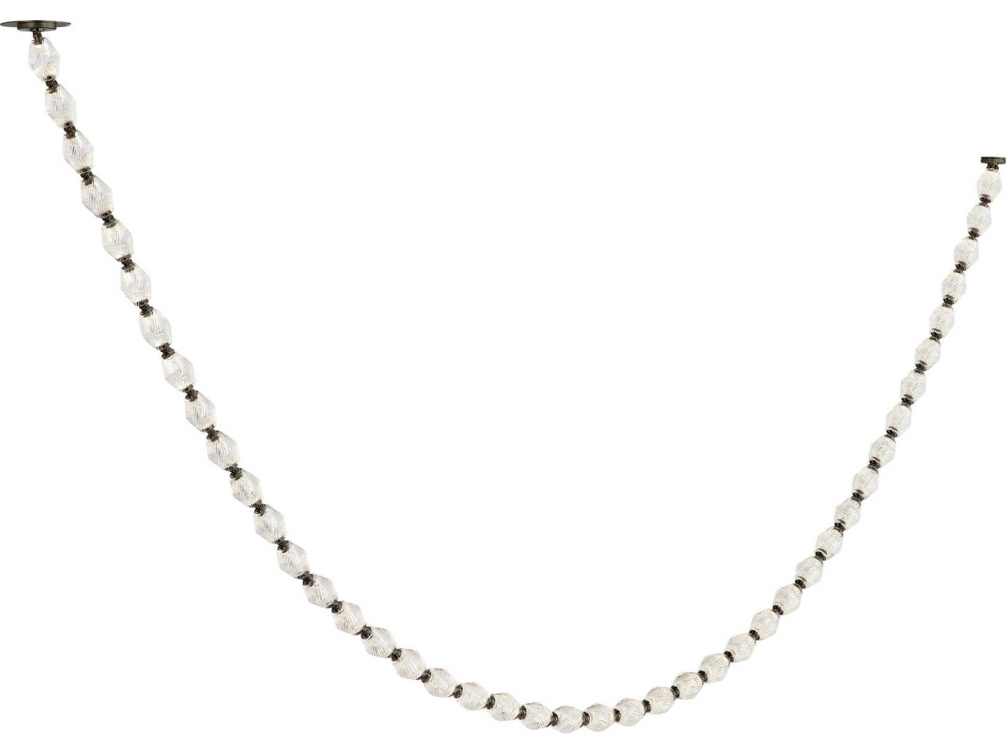 Collier 1-Light Dark Bronze Linear Chandelier