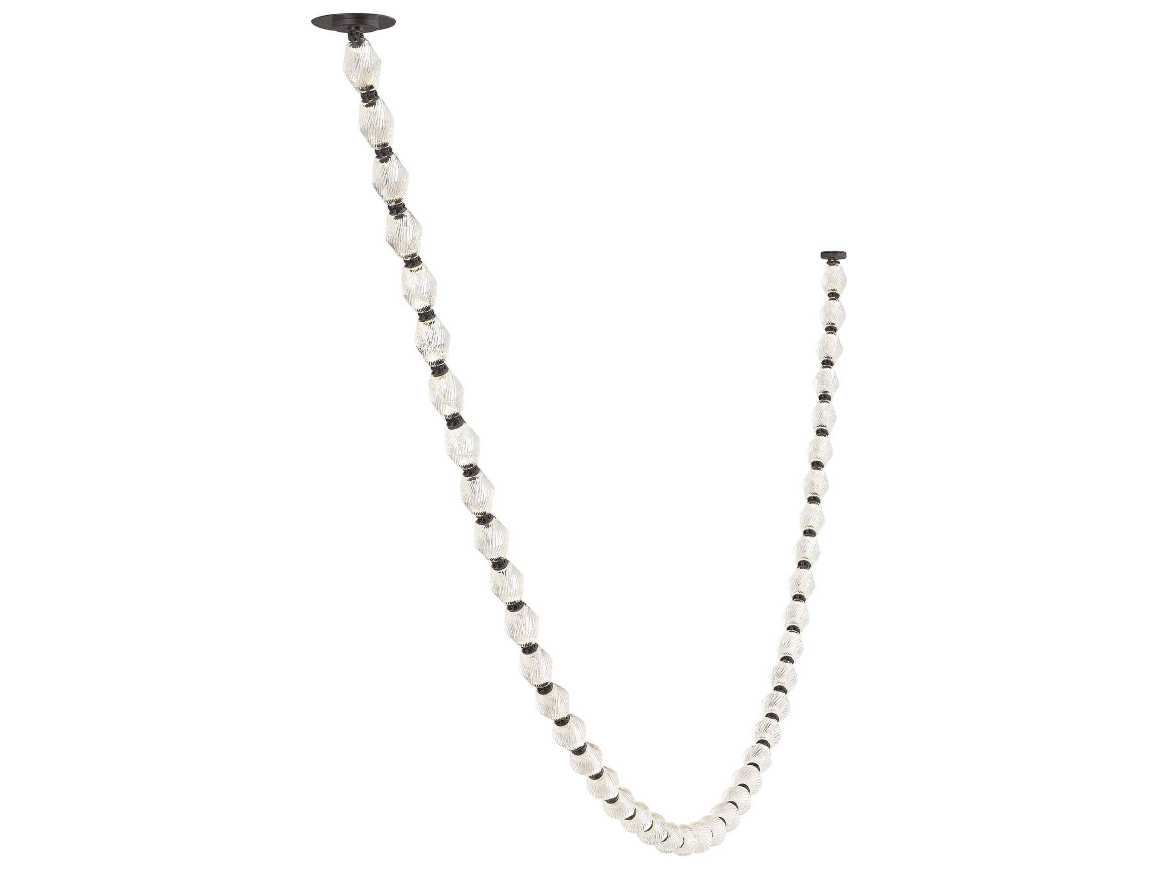 Visual Comfort Modern Collier 1-Light Dark Bronze Linear Chandelier