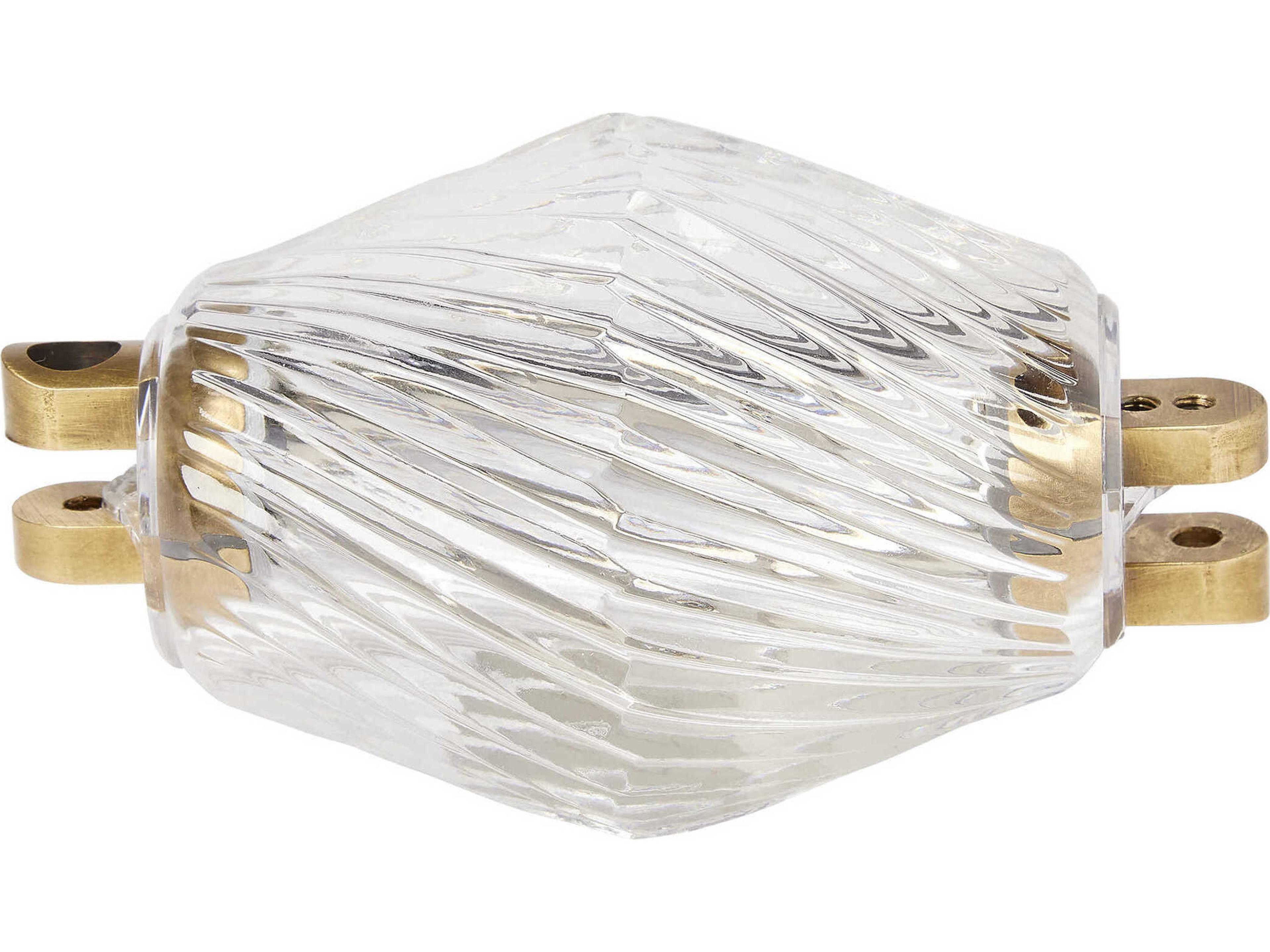 Visual Comfort Modern Collier 1-Light Natural Brass Linear Chandelier