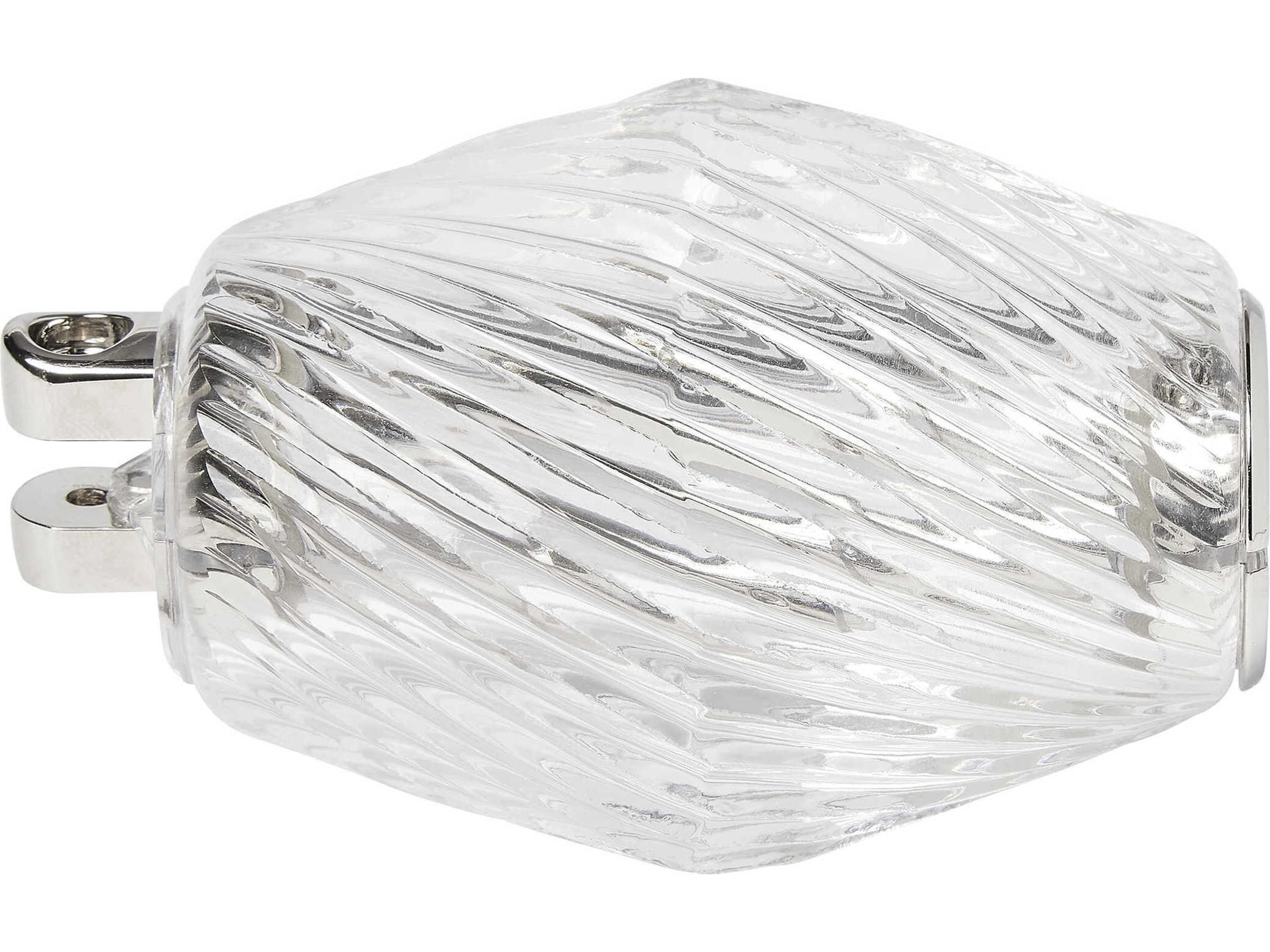 Visual Comfort Modern Collier 1-Light Polished Nickel Linear Chandelier