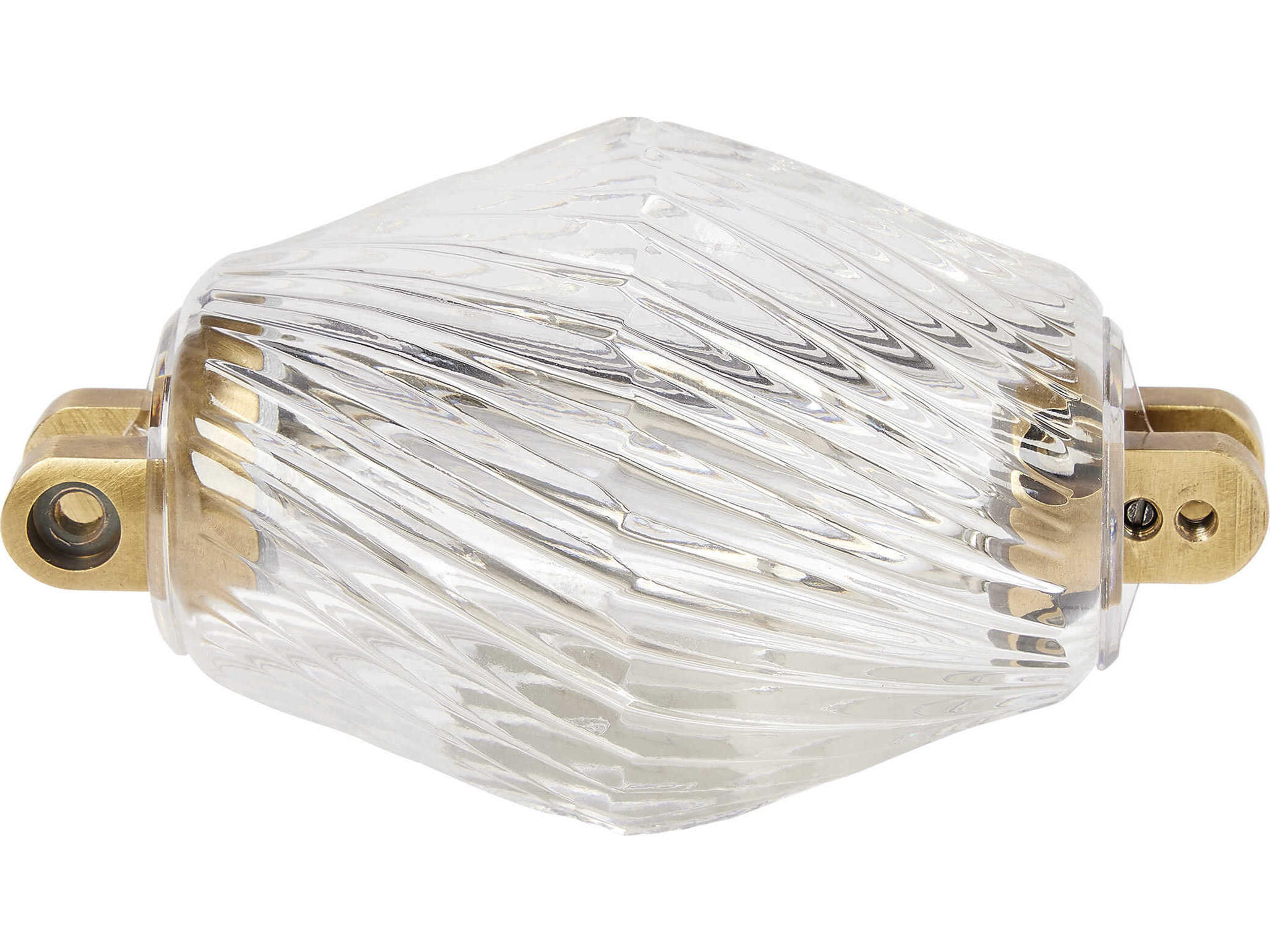 Visual Comfort Modern Collier 1-Light Natural Brass Linear Mini Pendant