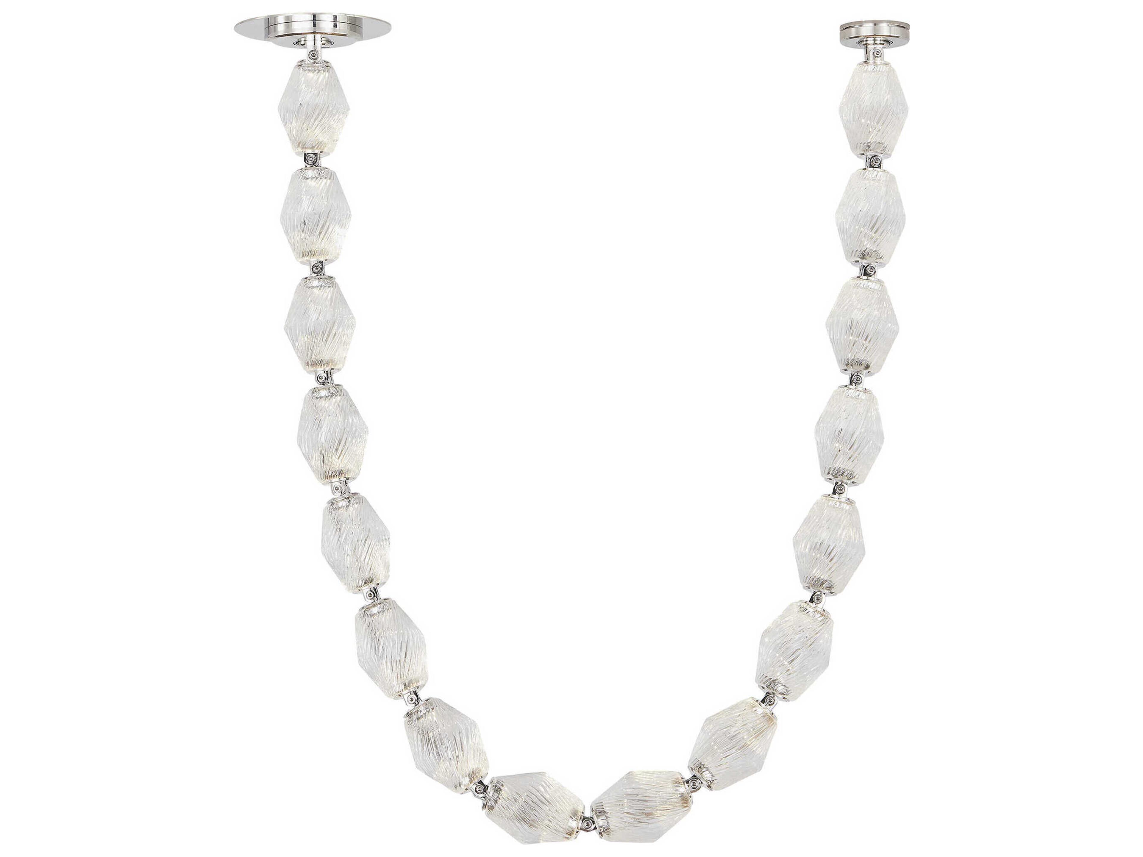 Collier Pendant Light in Polished Nickel