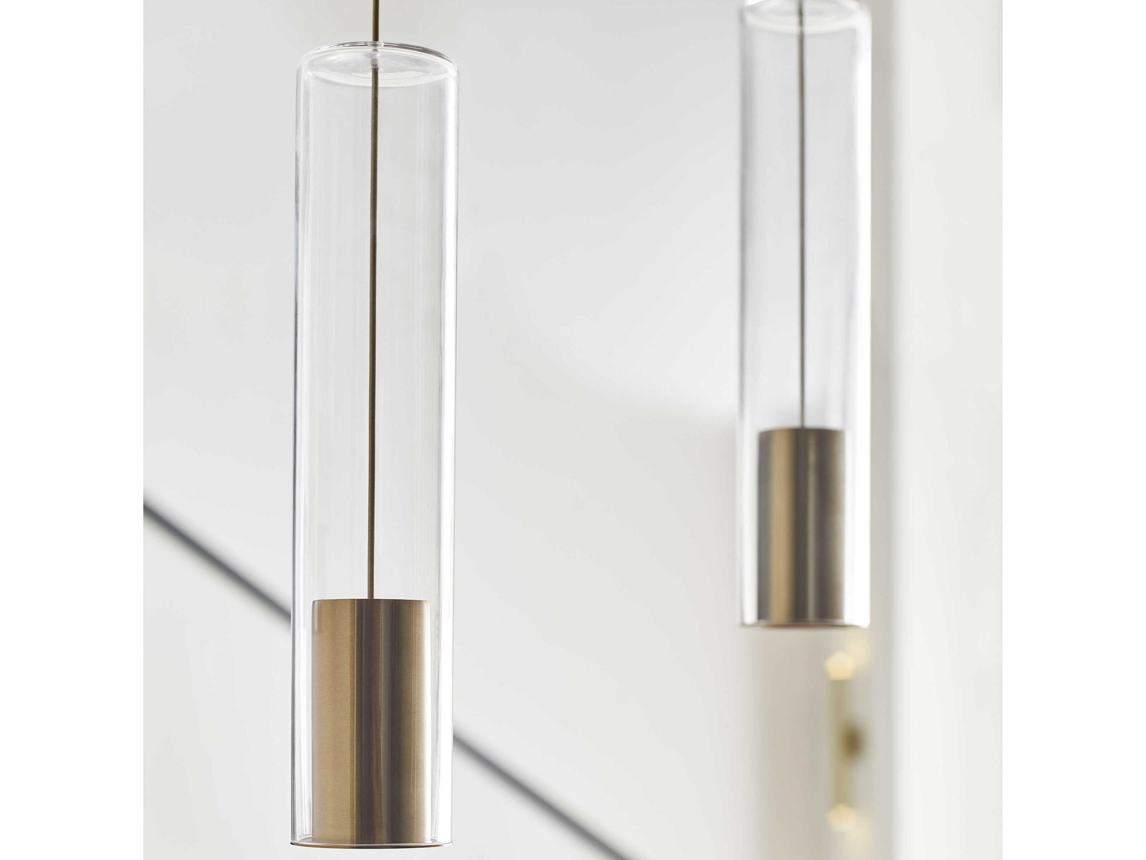 Visual Comfort Modern Captra 9-Light Aged Brass Chandelier