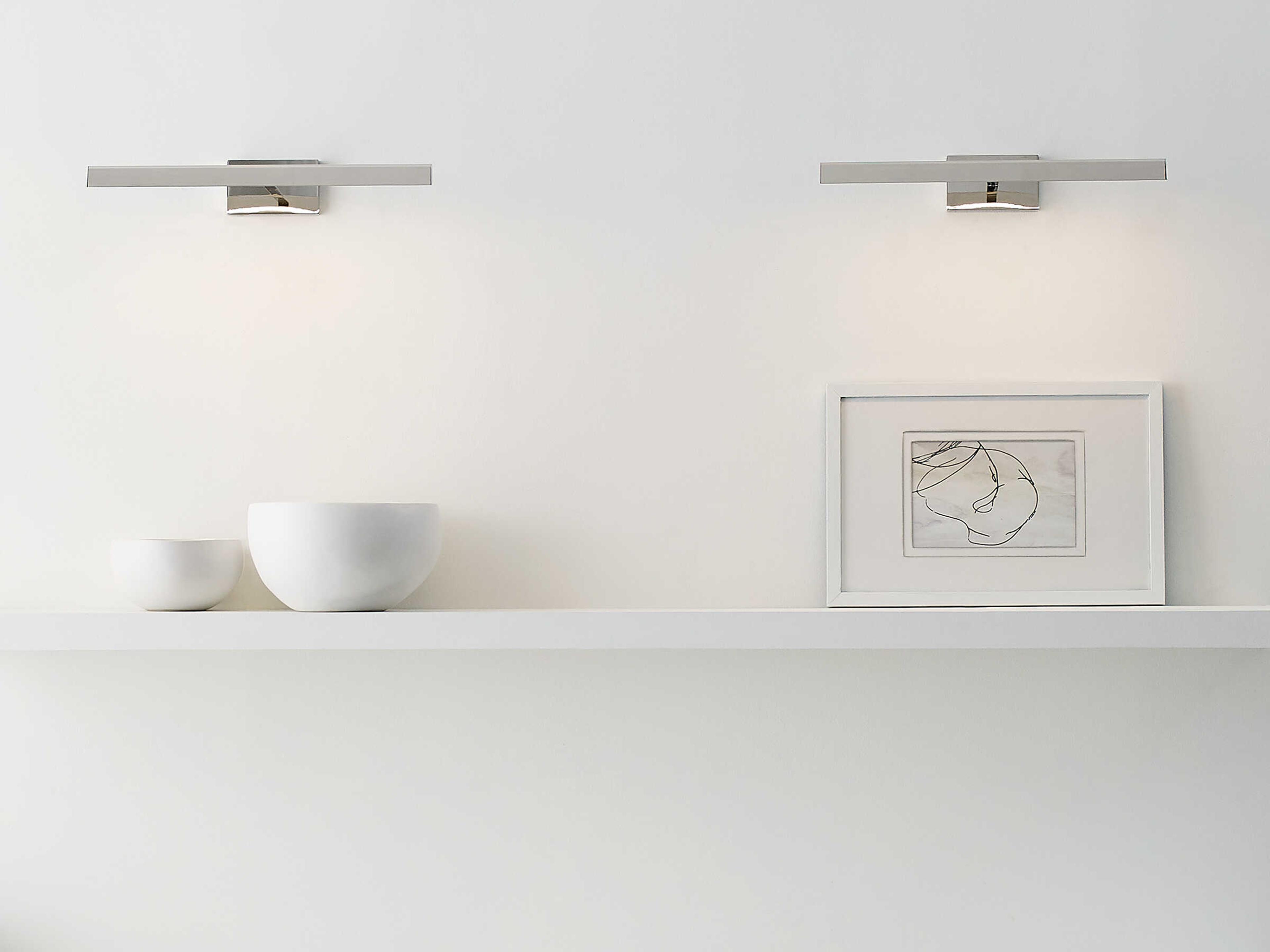 Visual Comfort Modern Dessau 1-Light Polished Nickel Picture Light