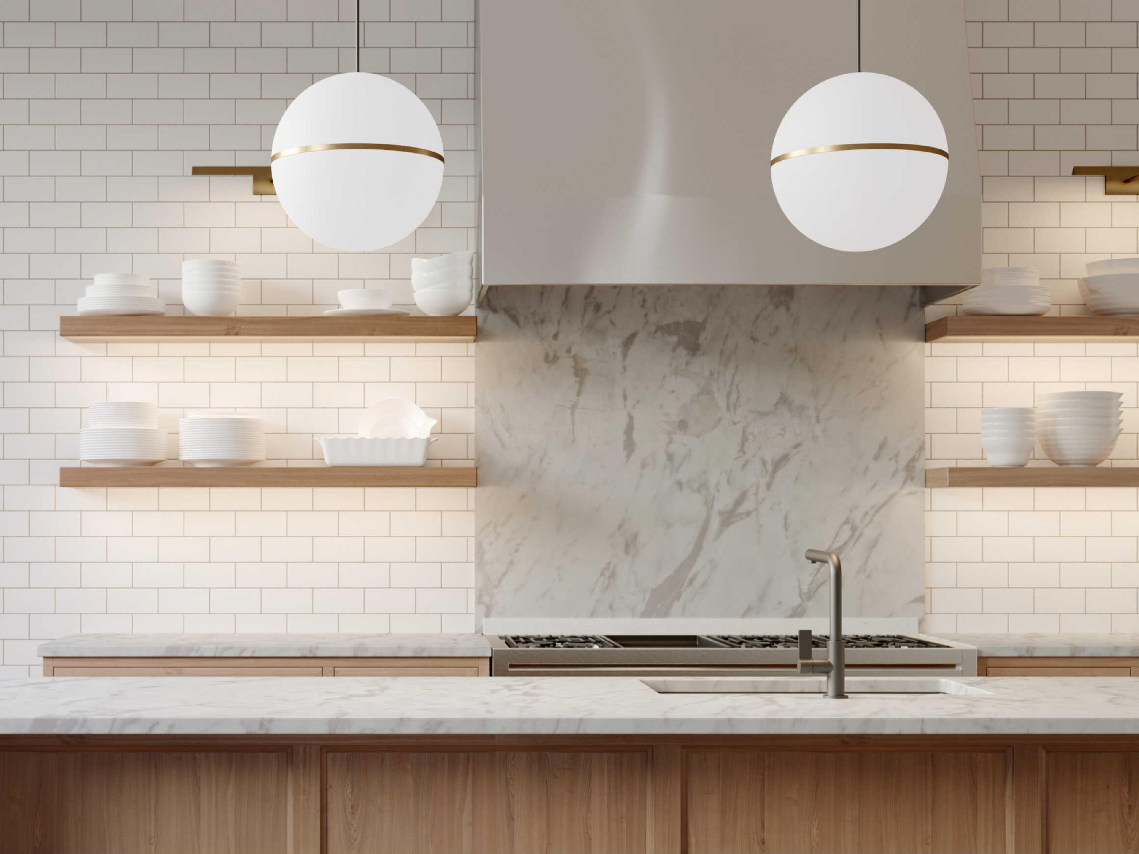 Visual Comfort Modern Dessau 1-Light Natural Brass Picture Light