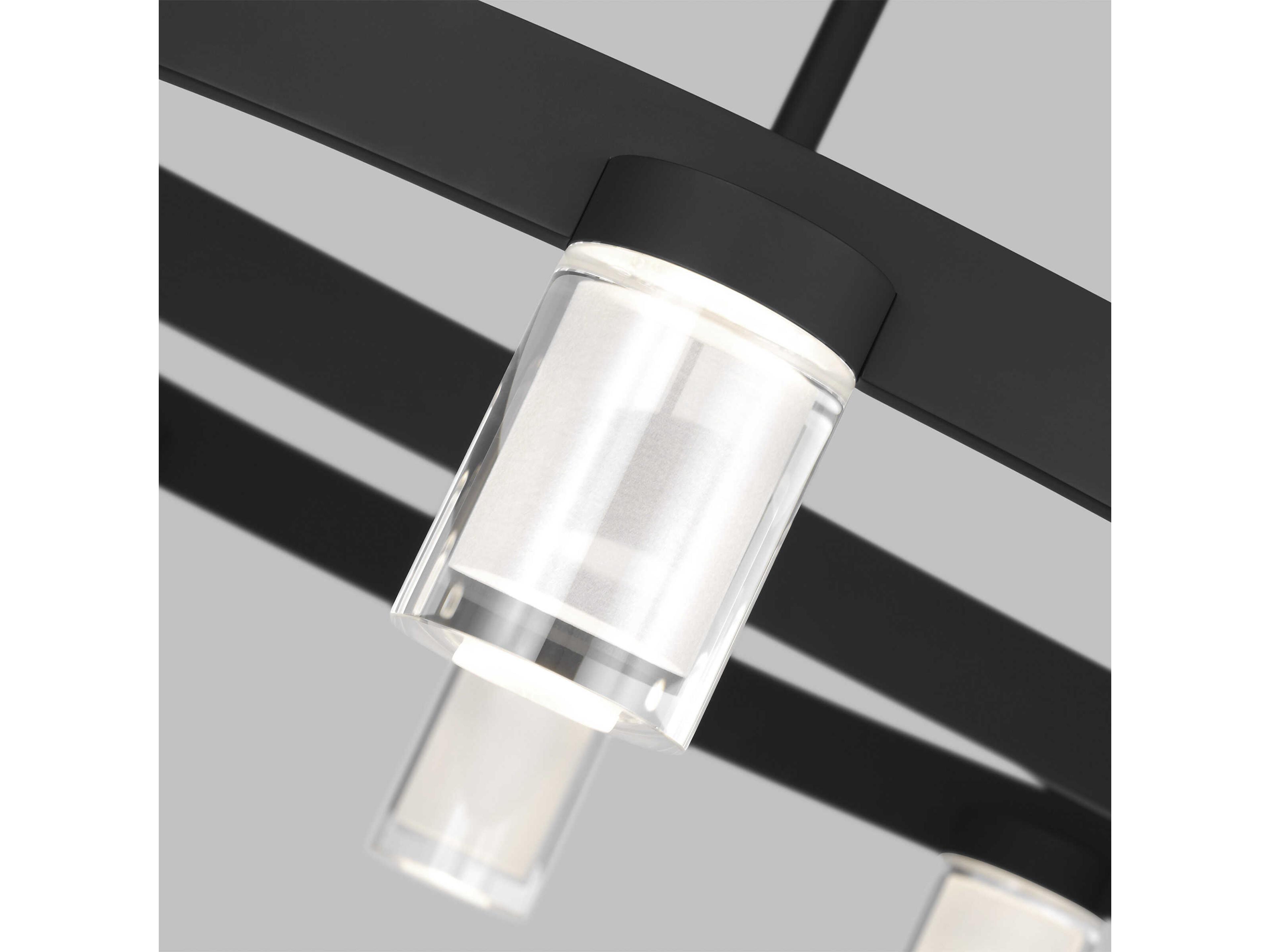 Visual Comfort Modern Esfera 12-Light Nightshade Black Chandelier