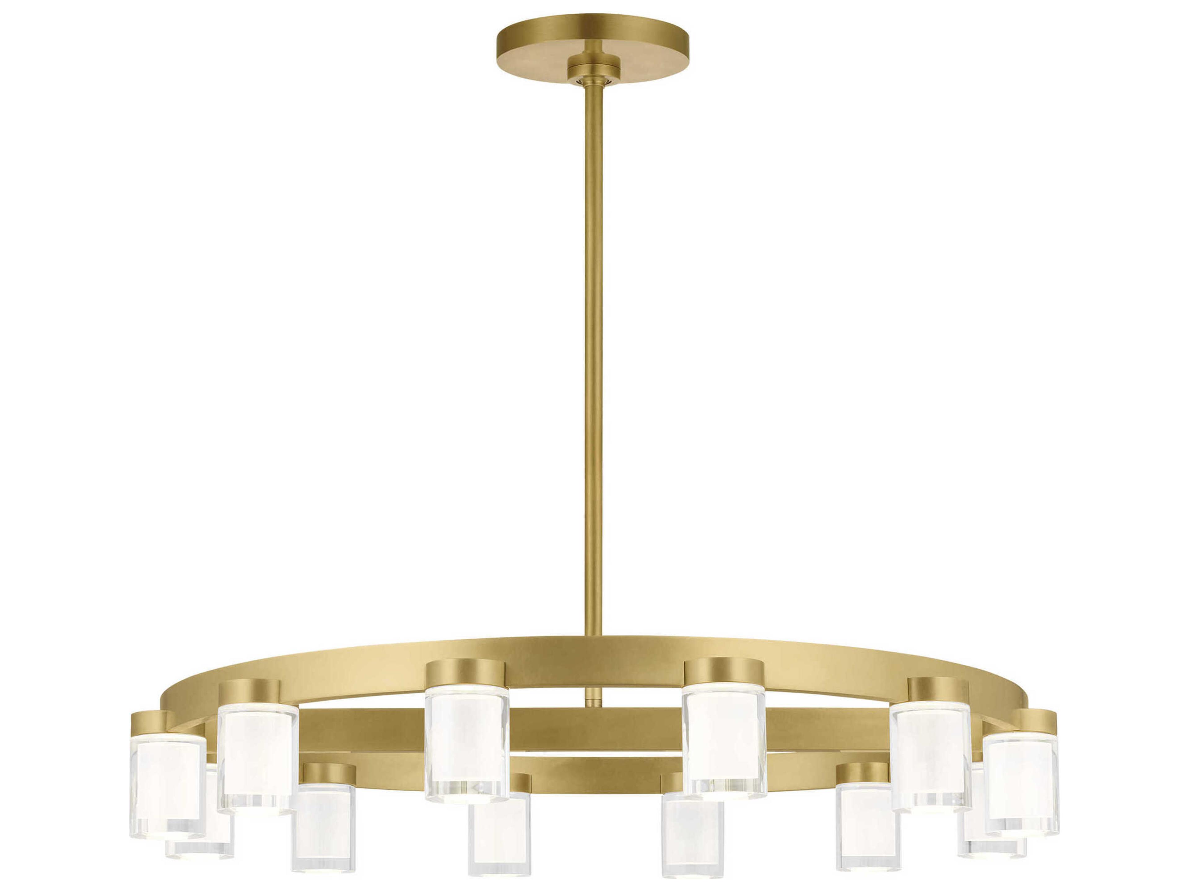Esfera 12-Light Natural Brass Chandelier
