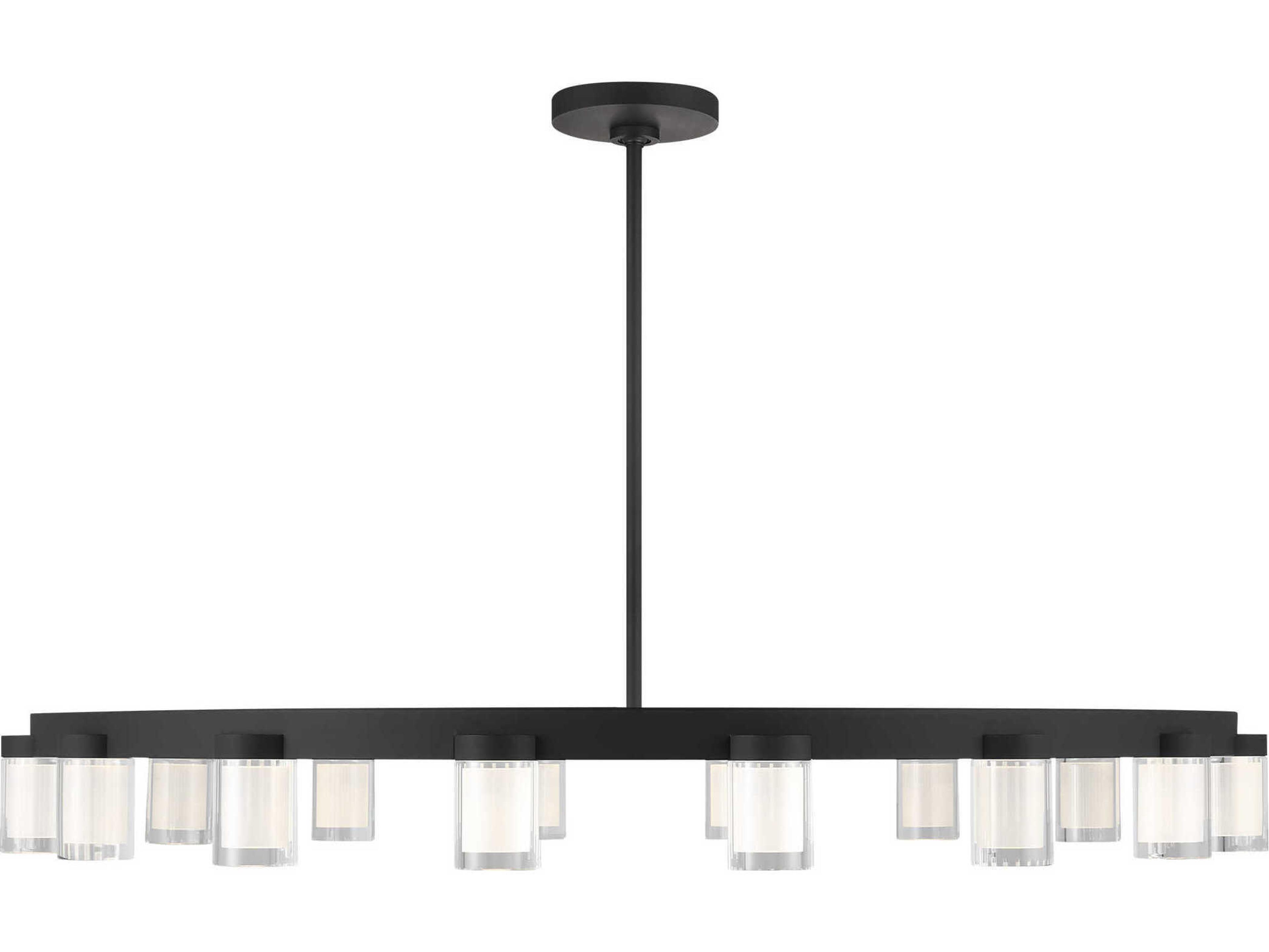 Visual Comfort Modern Esfera 16-Light Nightshade Black Chandelier