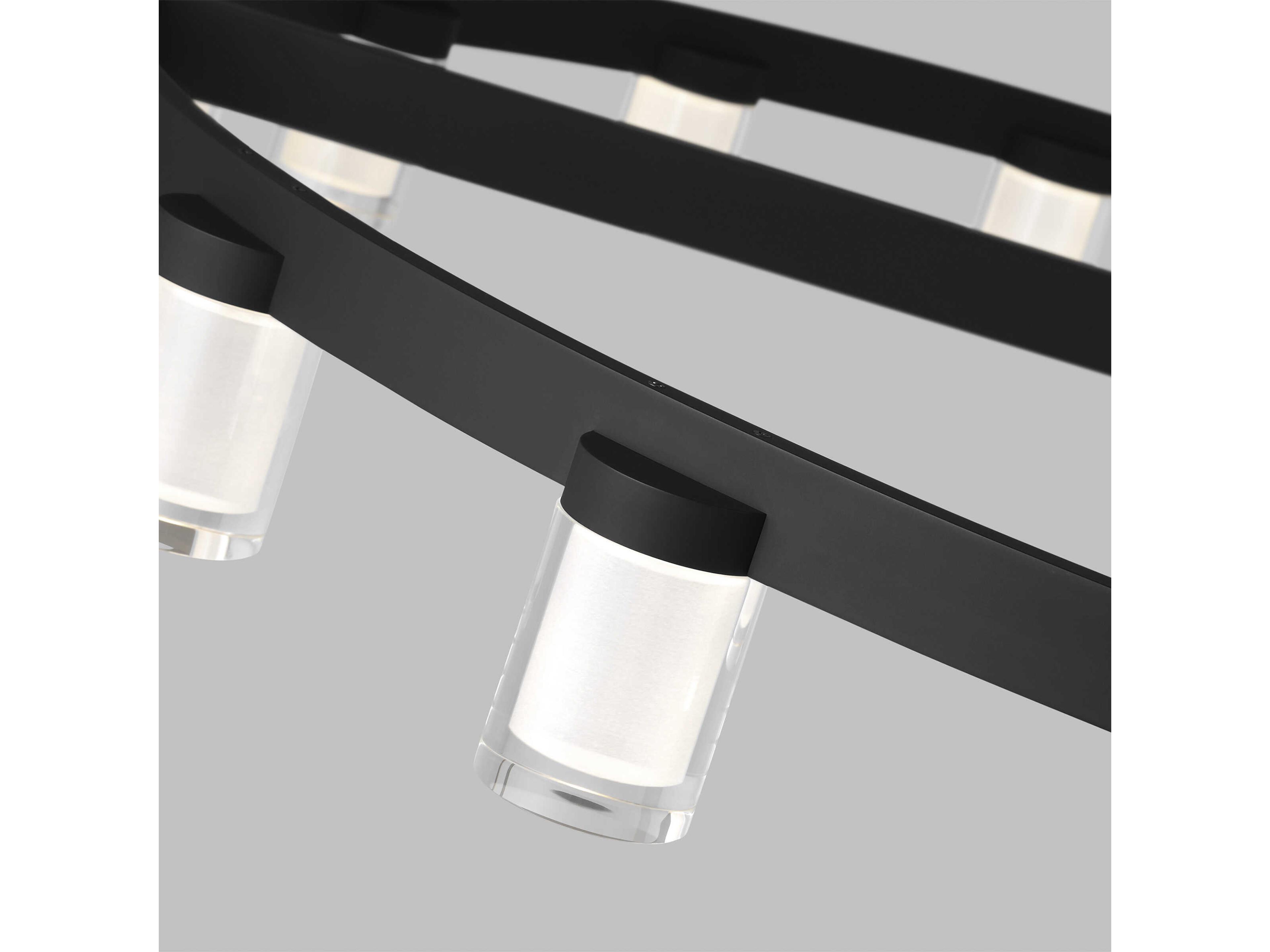 Visual Comfort Modern Esfera 16-Light Nightshade Black Chandelier