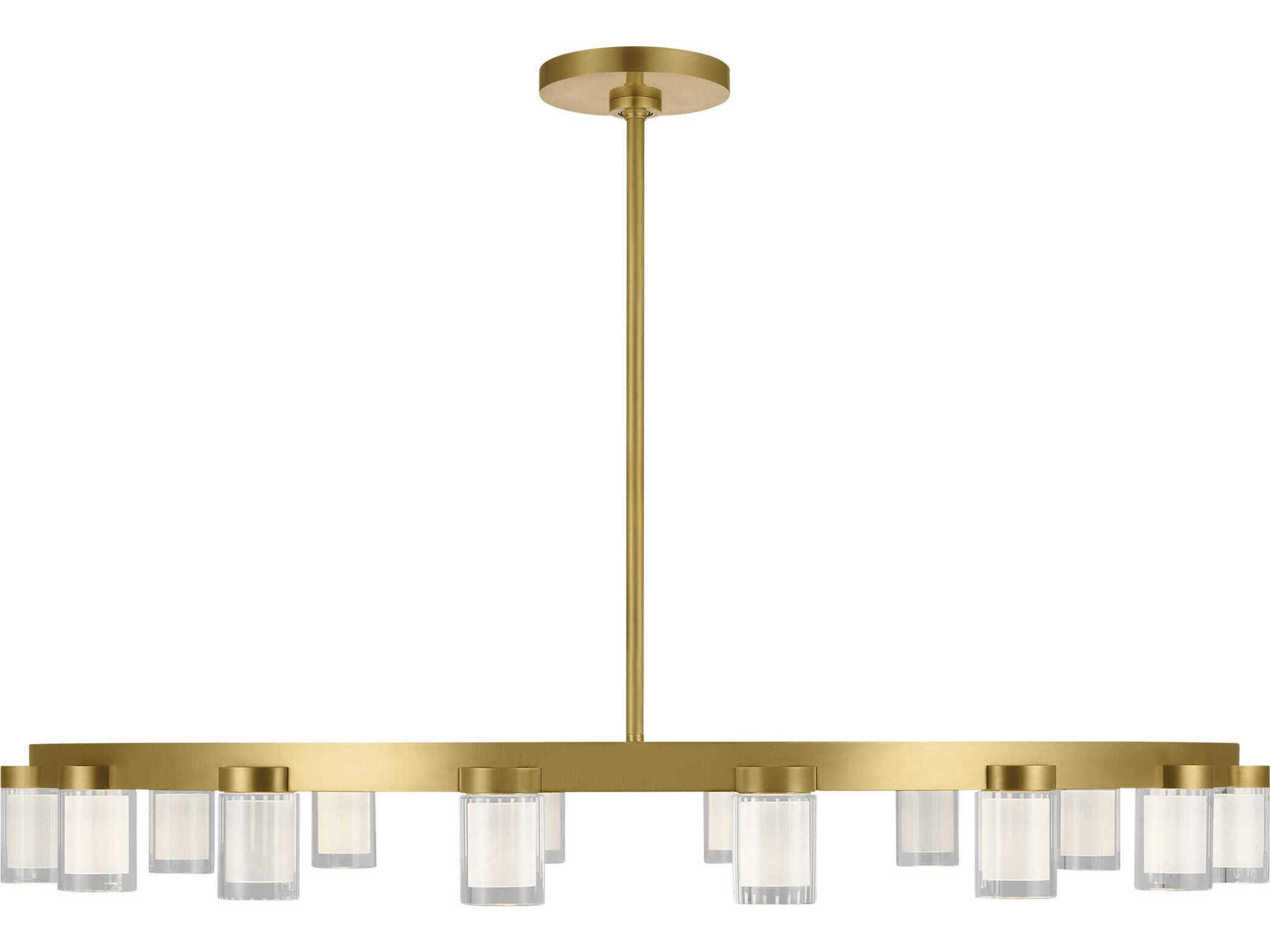 Visual Comfort Modern Esfera 16-Light Natural Brass Chandelier