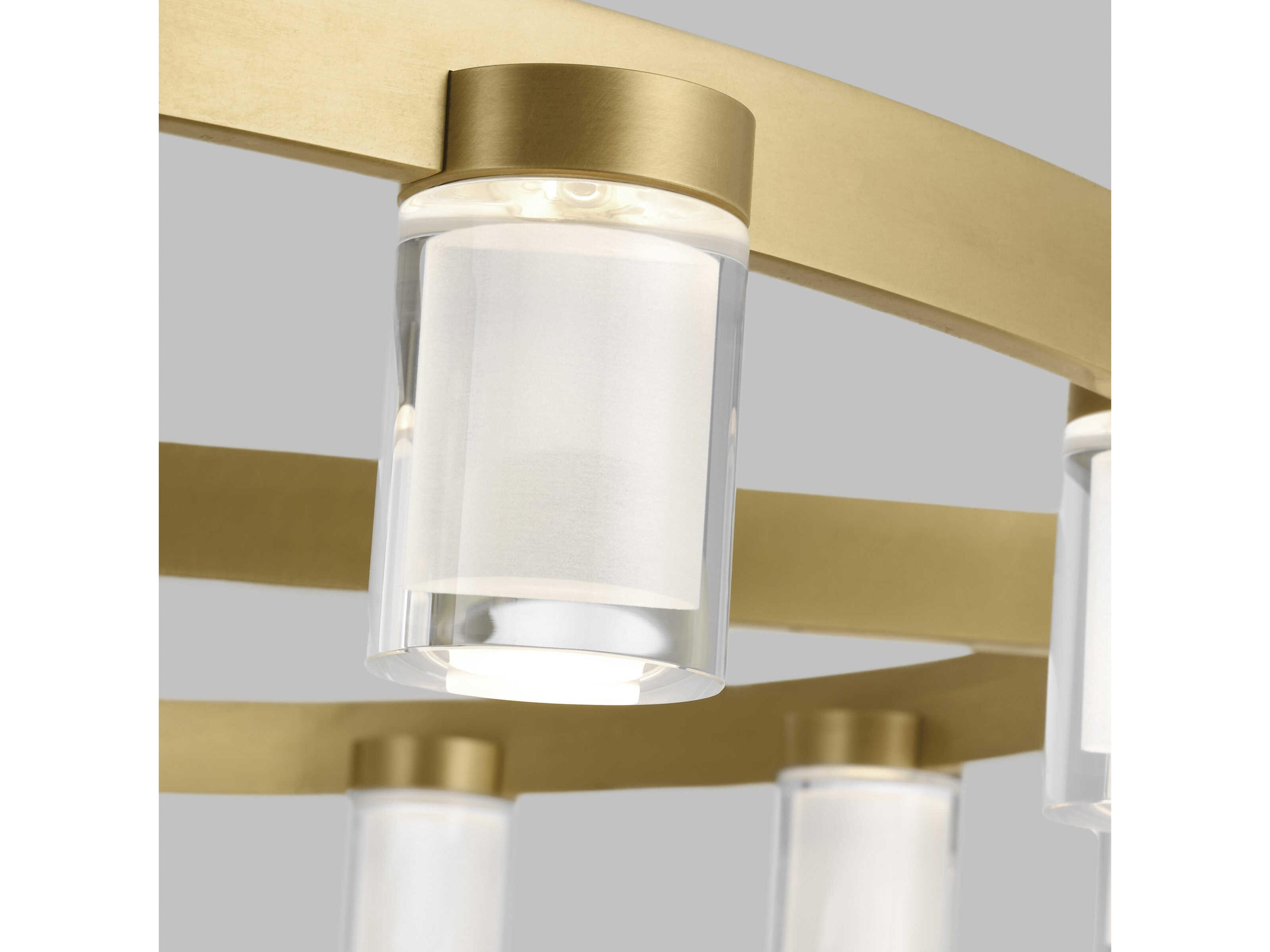 Visual Comfort Modern Esfera 16-Light Natural Brass Chandelier