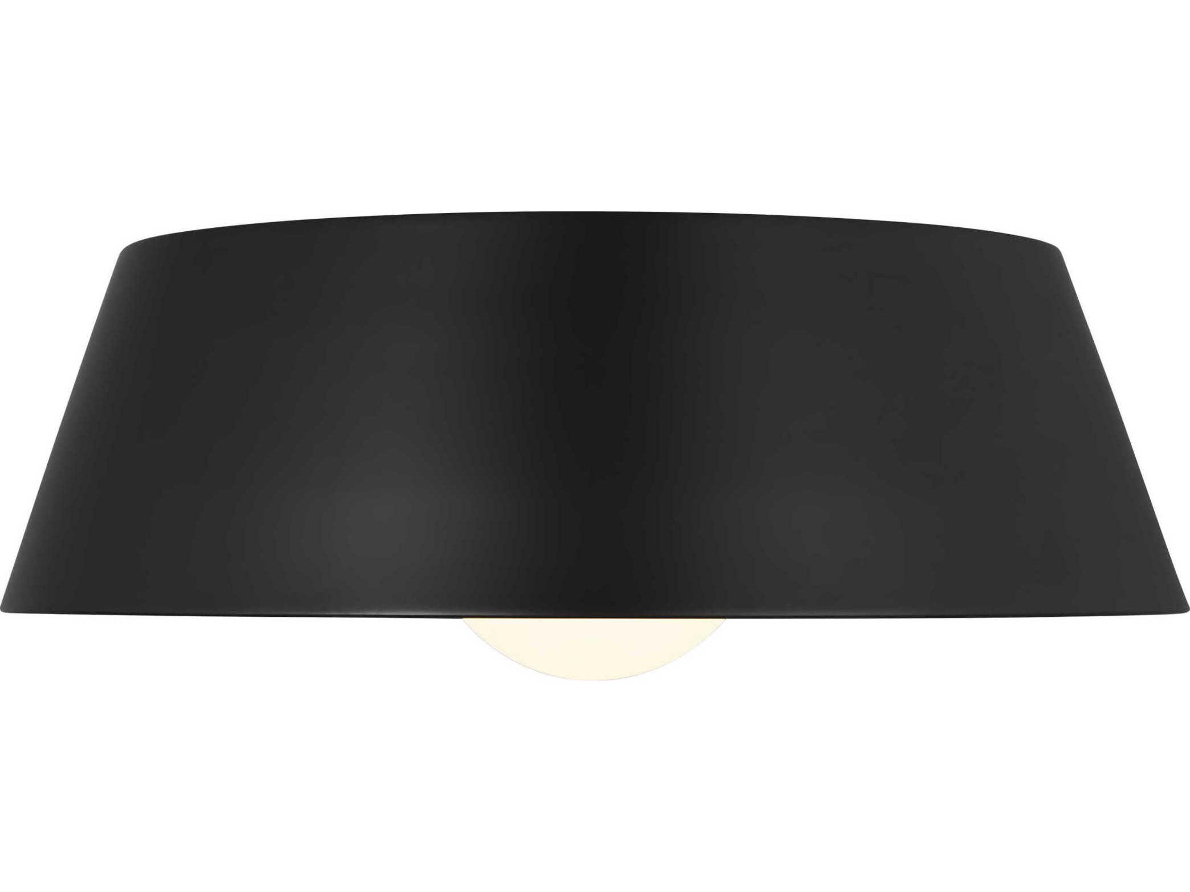 Visual Comfort Modern Joni 1-Light Matte Black Flush Mount