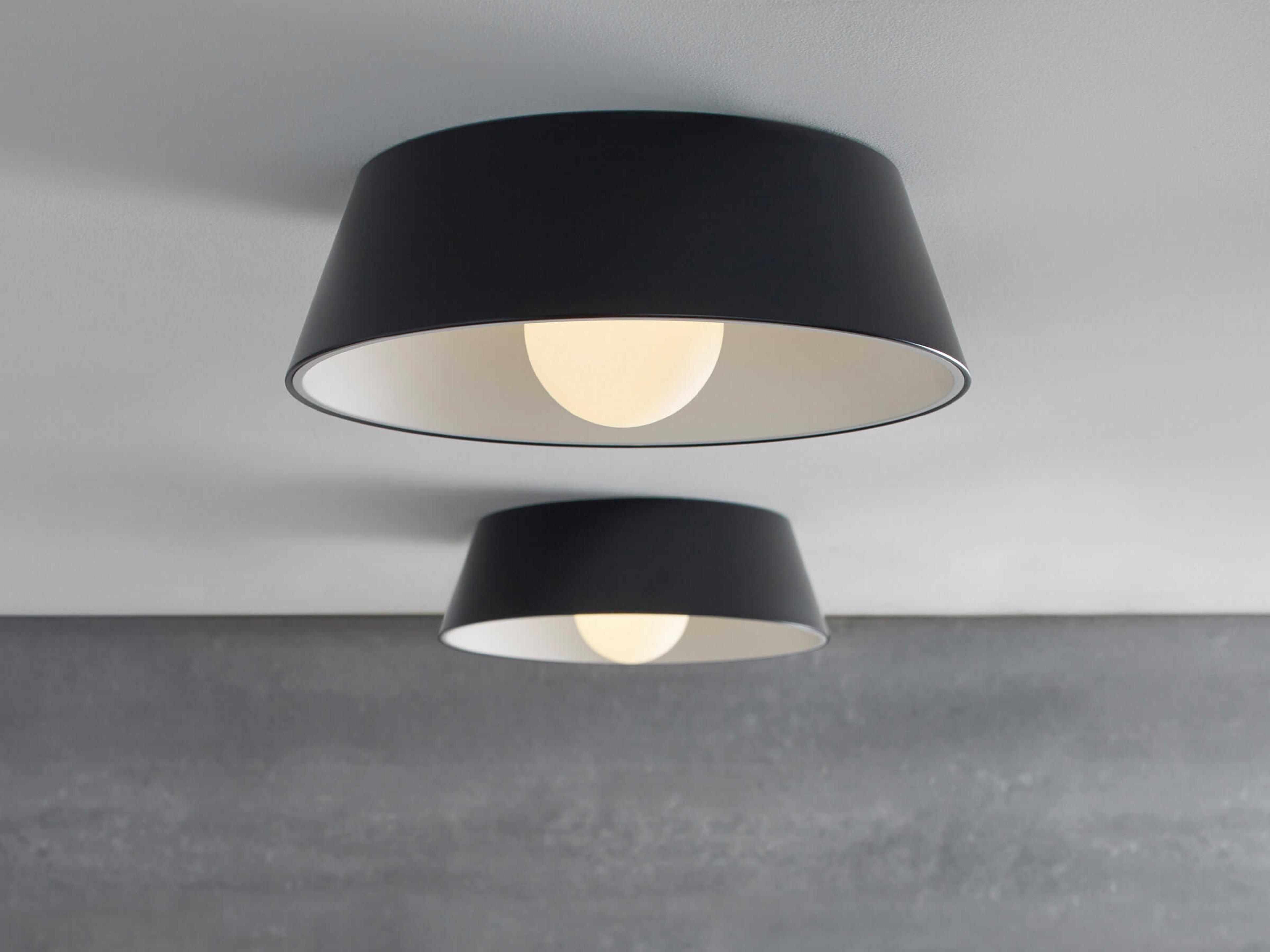 Visual Comfort Modern Joni 1-Light Matte Black Flush Mount