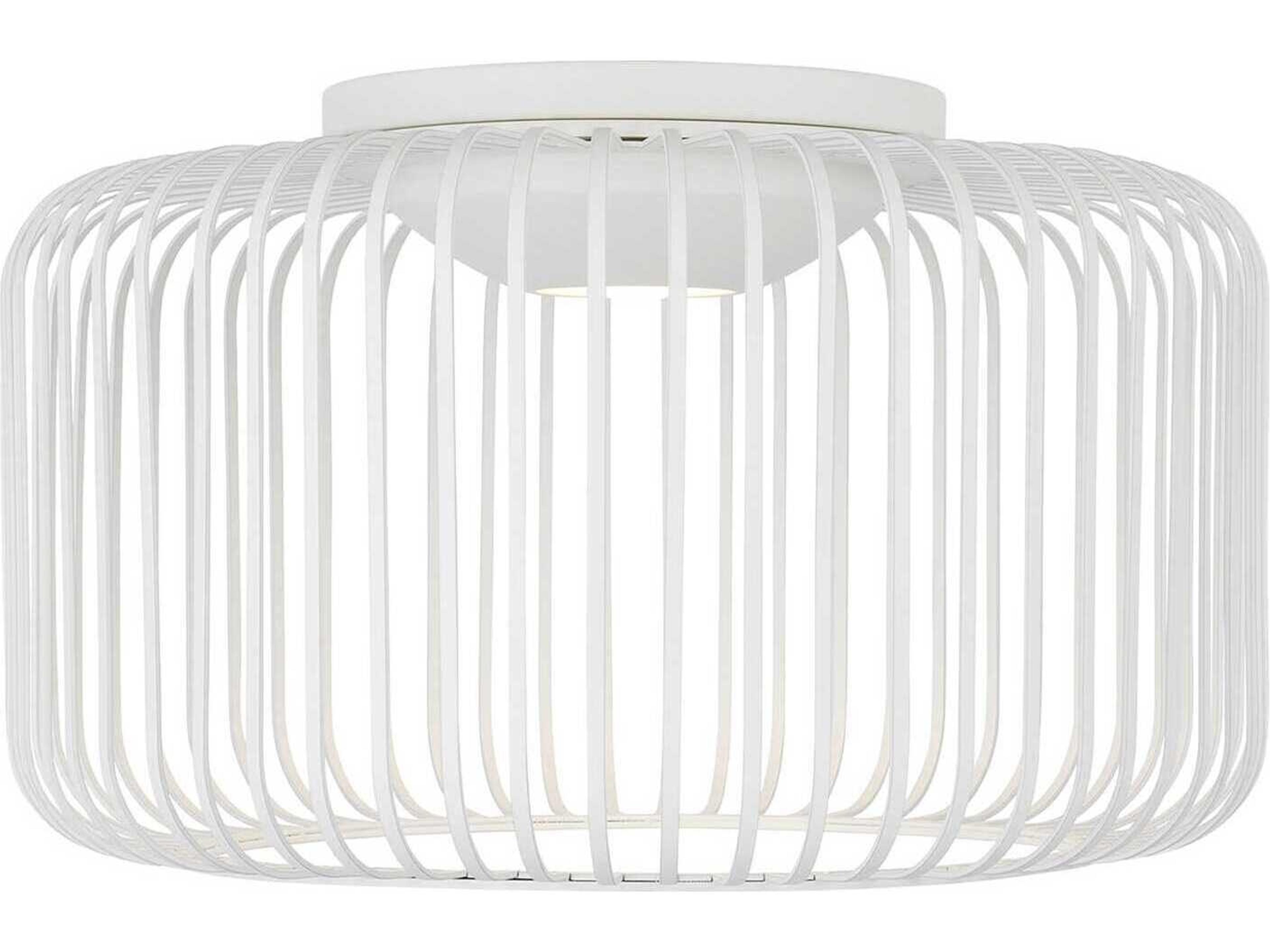 Kai 1-Light Matte White Flush Mount