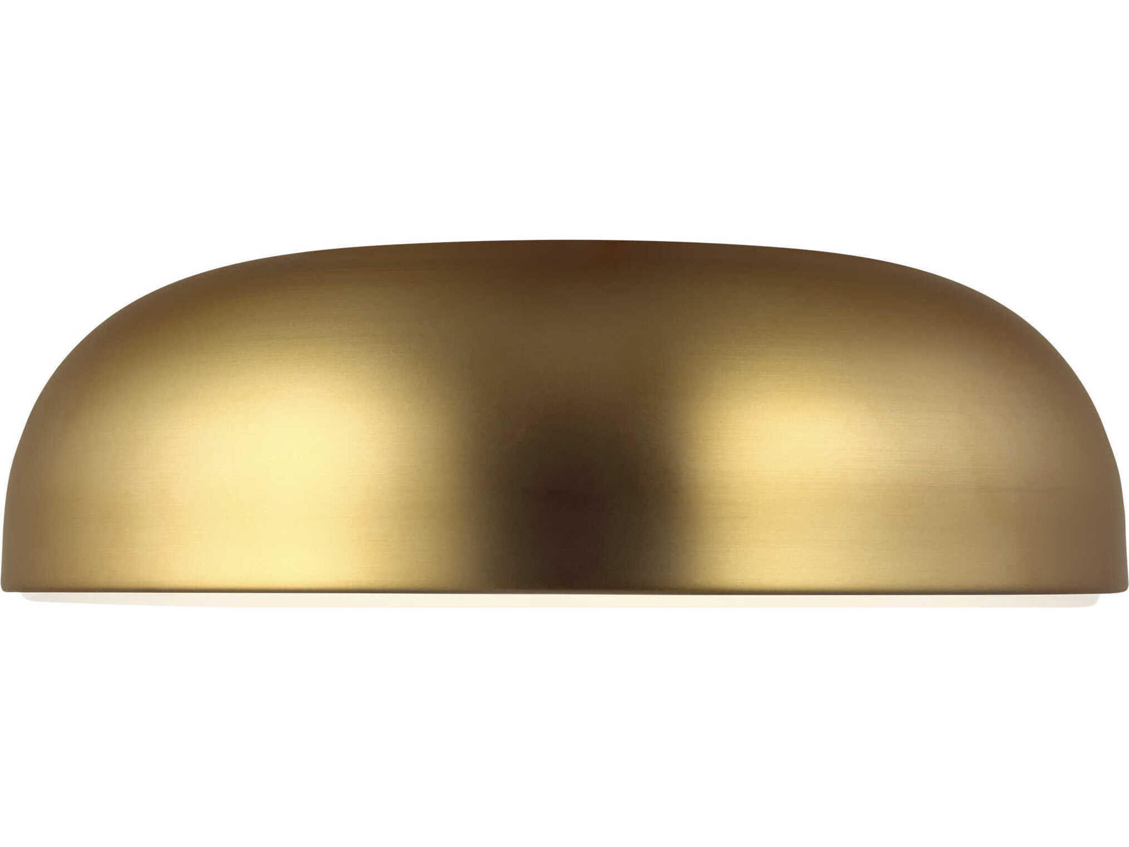 Visual Comfort Modern Kosa 1-Light Aged Brass Flush Mount