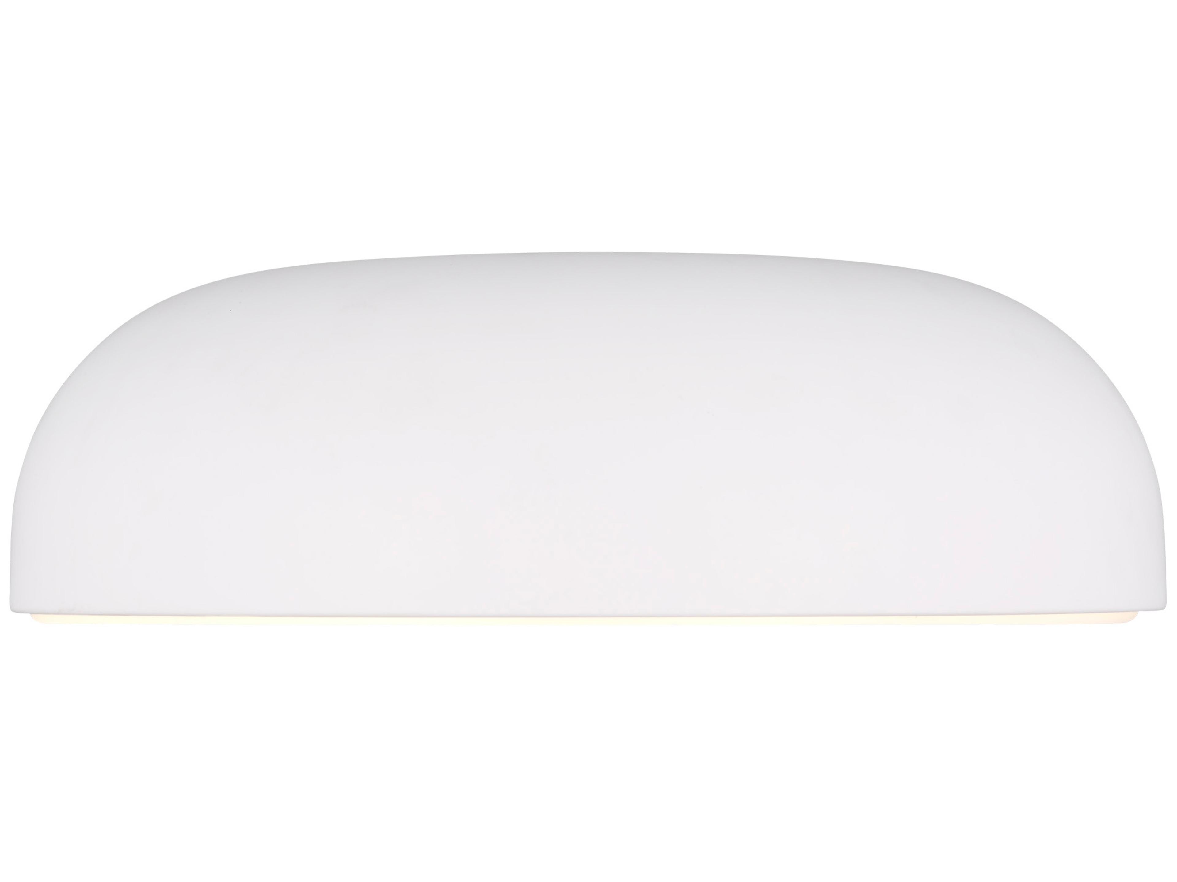 Visual Comfort Modern Kosa 1-Light Matte White Flush Mount