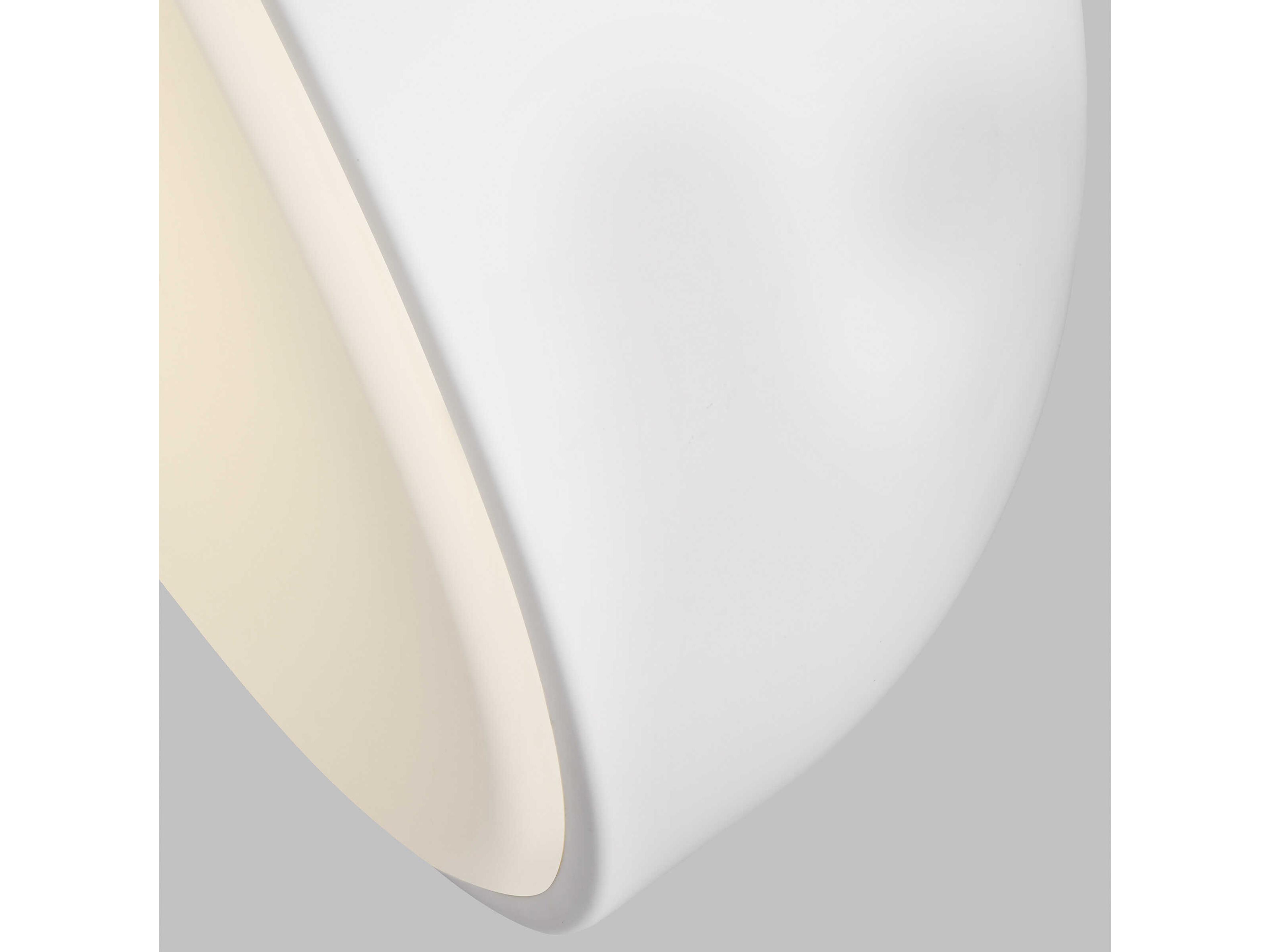 Visual Comfort Modern Kosa 1-Light Matte White Flush Mount